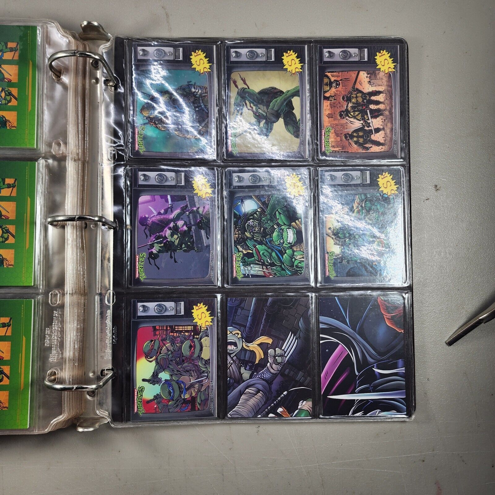 Rise Of TMNT Teenage Mutant Ninja Turtles Cards W/ Binder 162 Cards