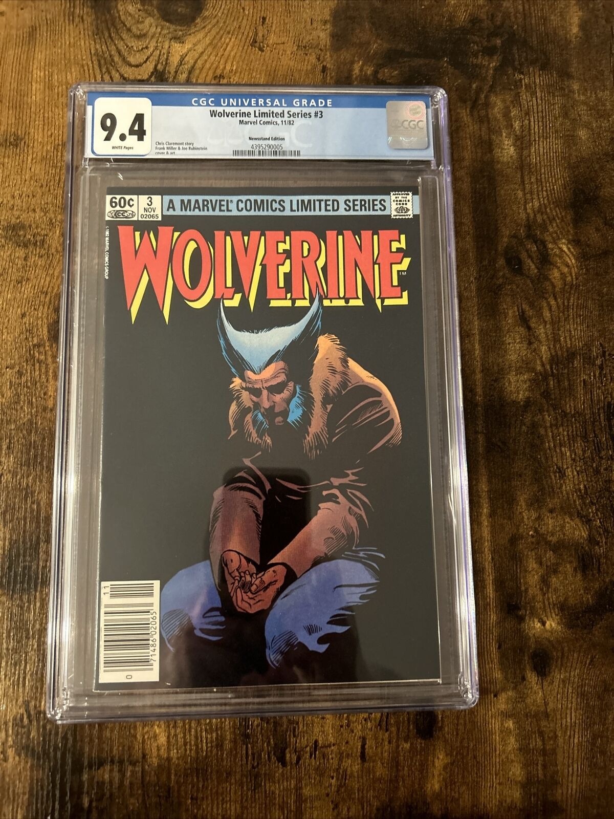 Wolverine Limited Series #3 Newsstand (Marvel 1982) CGC 9.4 Frank Miller