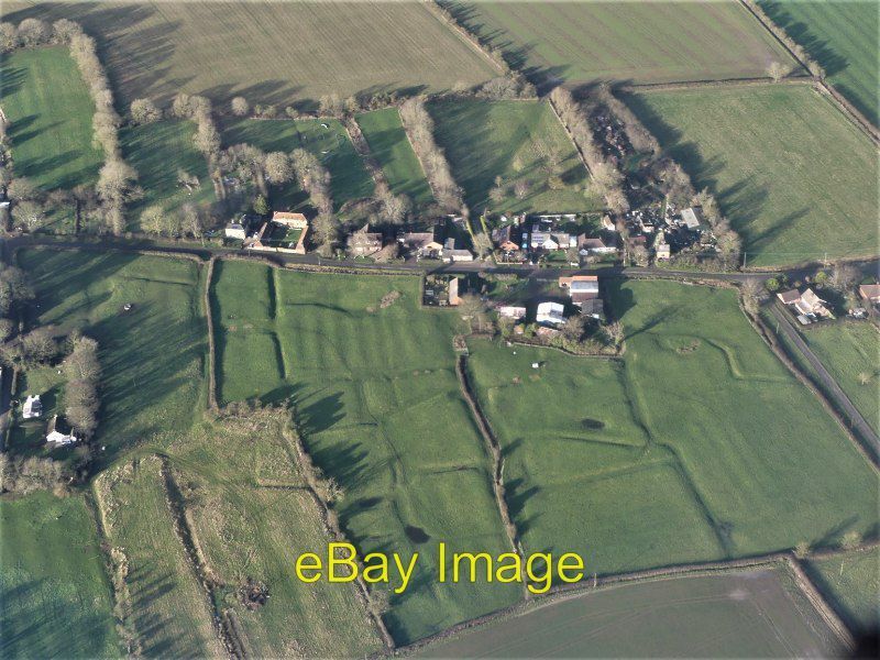 Photo 6x4 Gayton le Marsh Shrunken Medieval Village: aerial 2022 (5) See  c2022