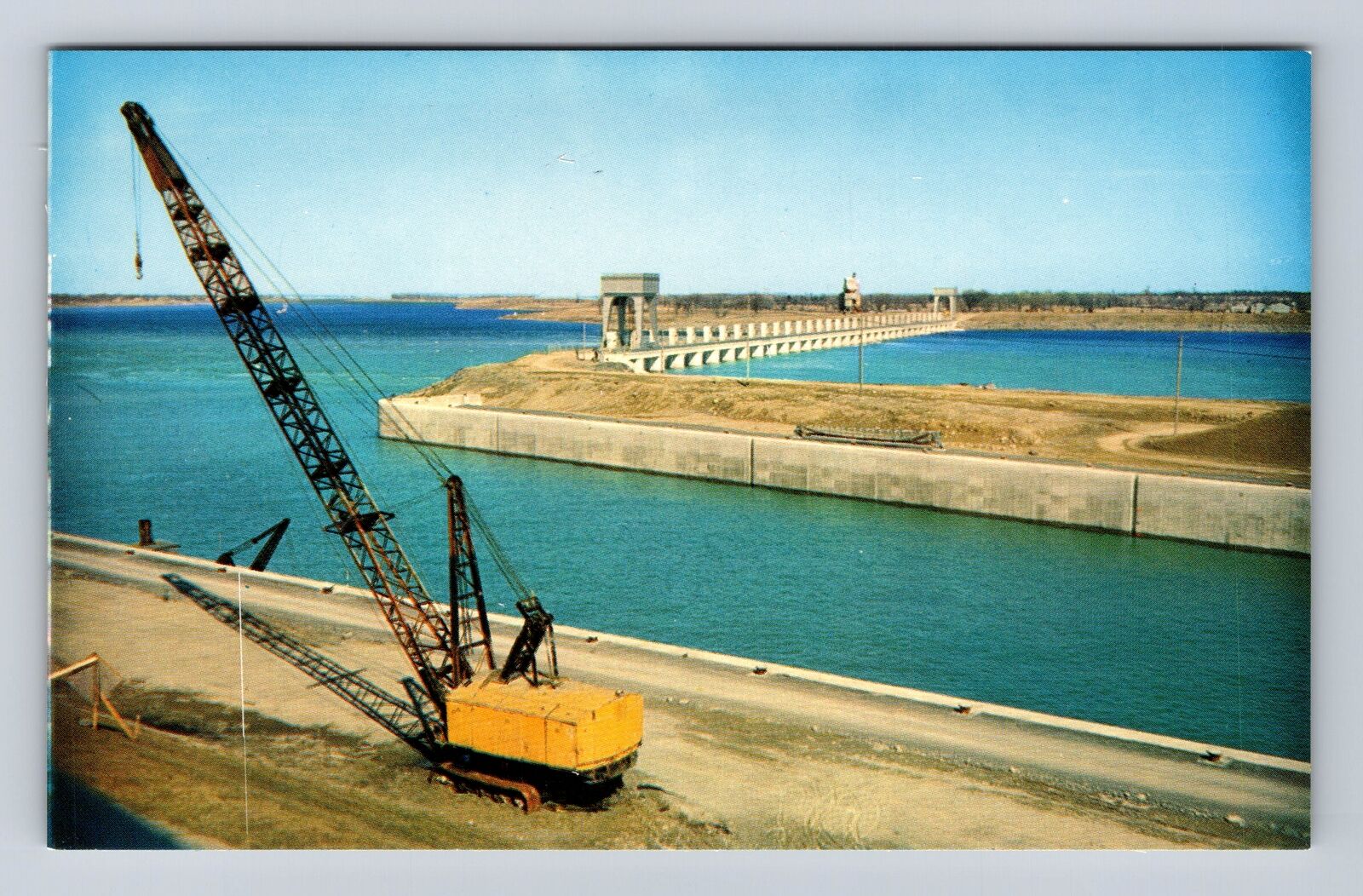 Cornwall Ontario-Canada, Power Plant, Antique, Vintage Souvenir Postcard