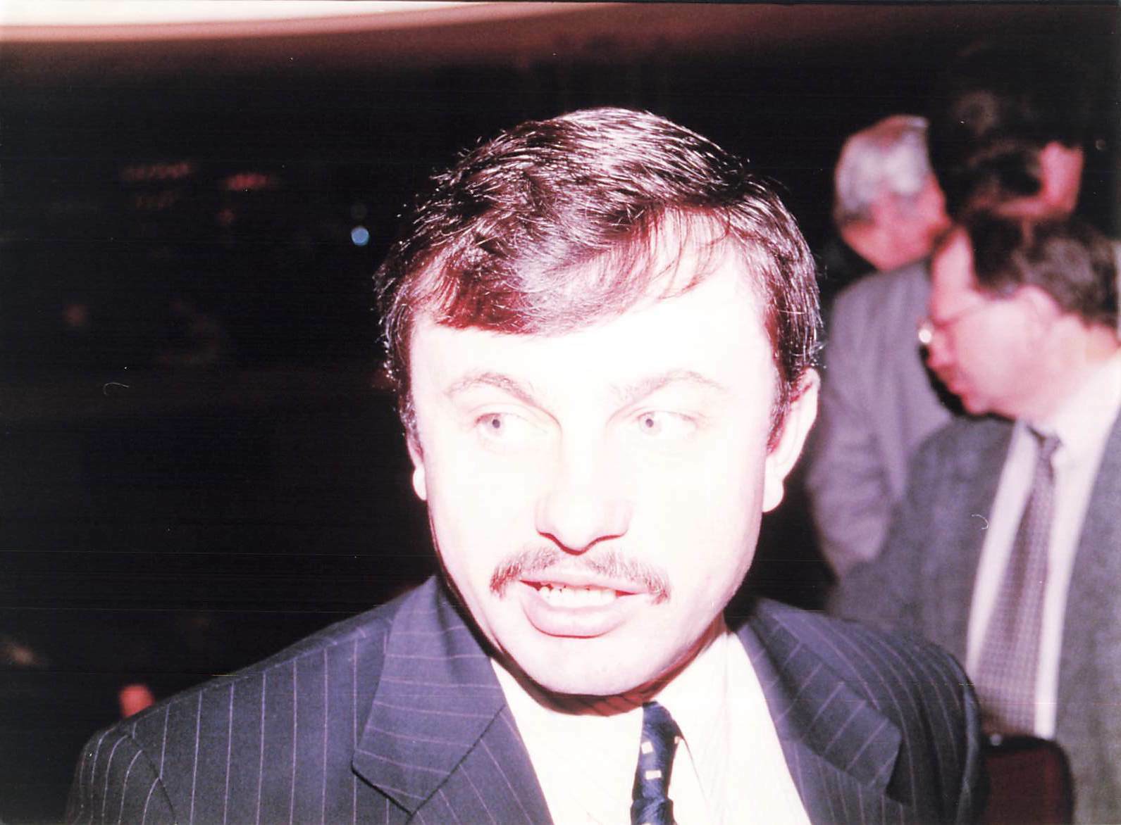 1999 Press Photo MICHAIL PRUSAK Governor of Novgorod headshot small man mustache