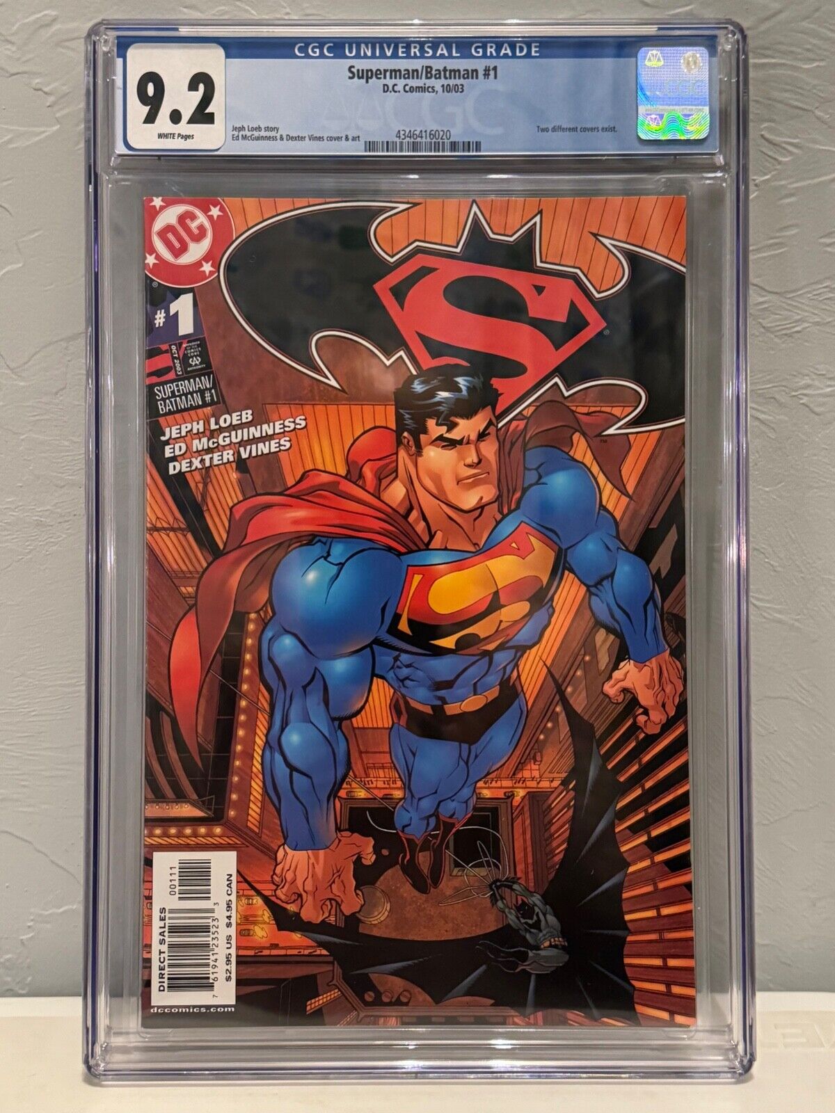 Superman/Batman #1 variant (2003) CGC 9.2 D.C. Comics. White pages