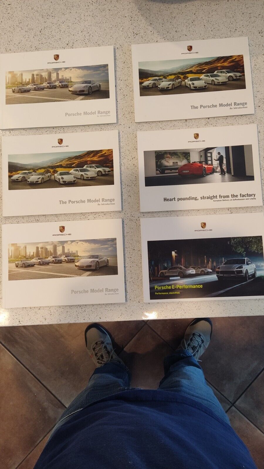 Porsche Brochures lot Of 6