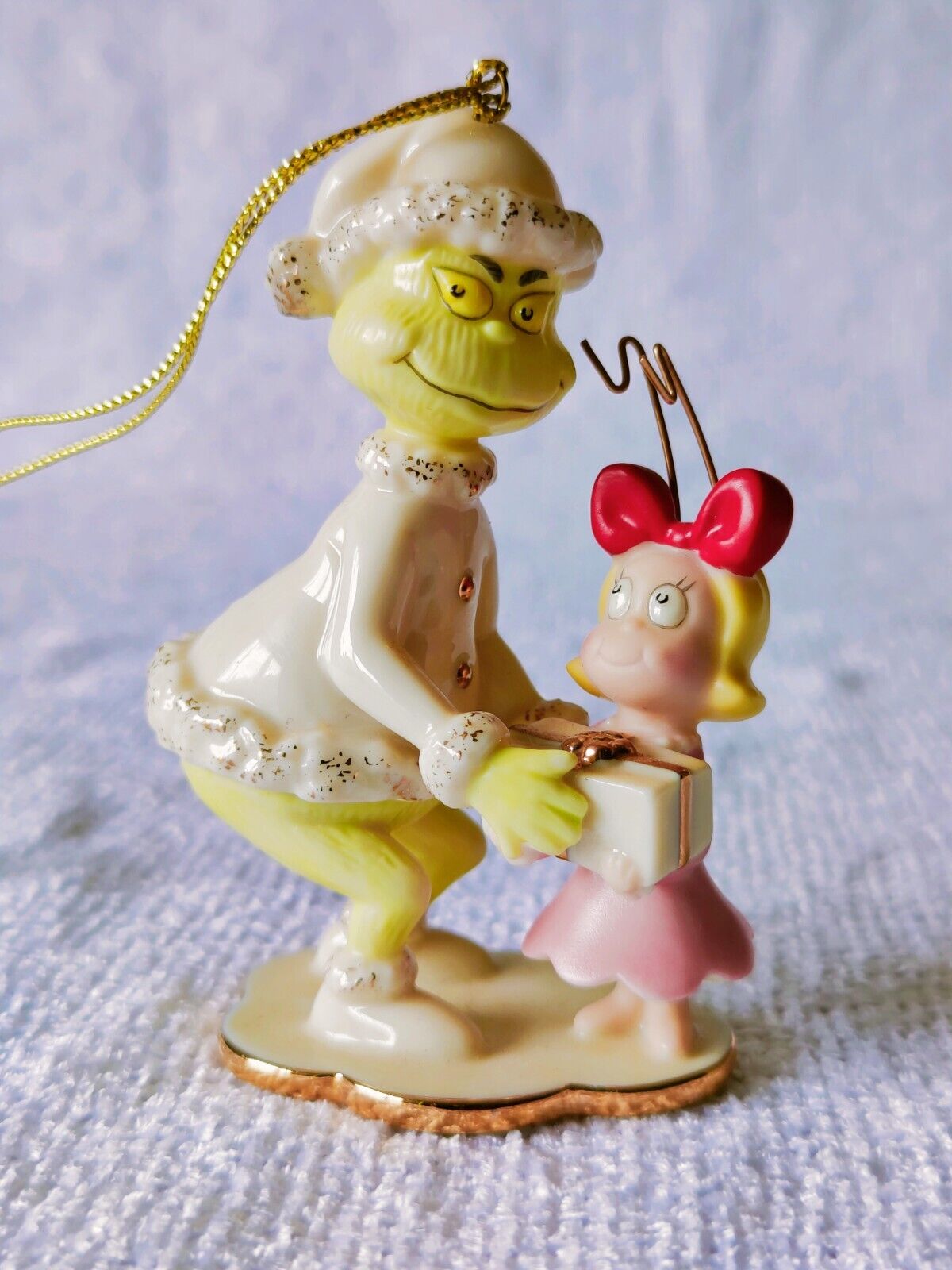 Lenox Grinch Who Stole Christmas Cindy Lou and the Grinch Too Ornament RARE FIND
