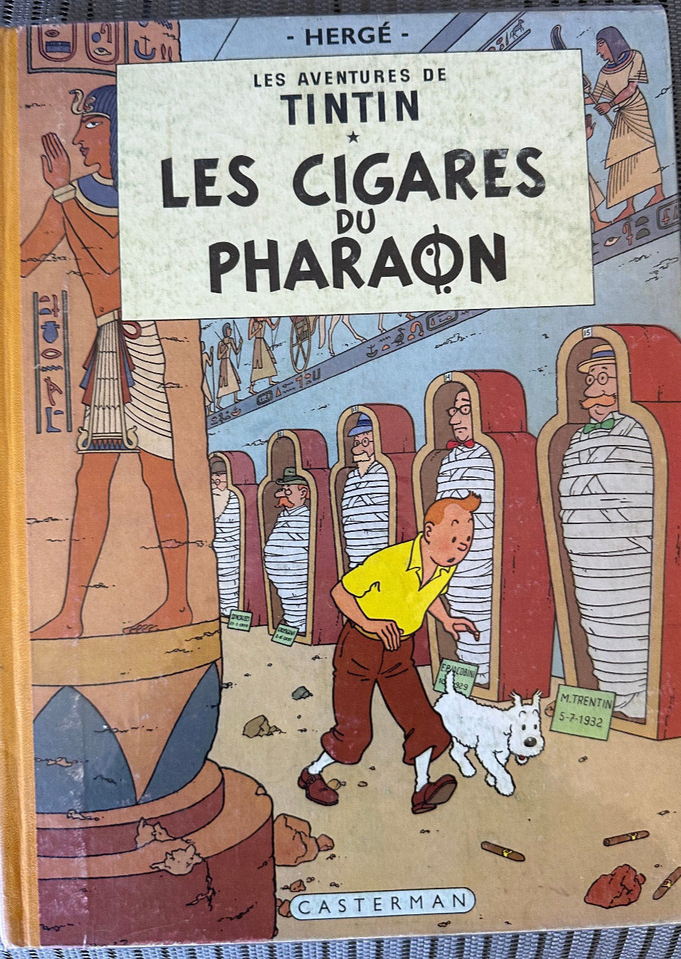 Hergé Tintin Les Cigares du Pharaon. B14 BE+1955 Casterman Danel