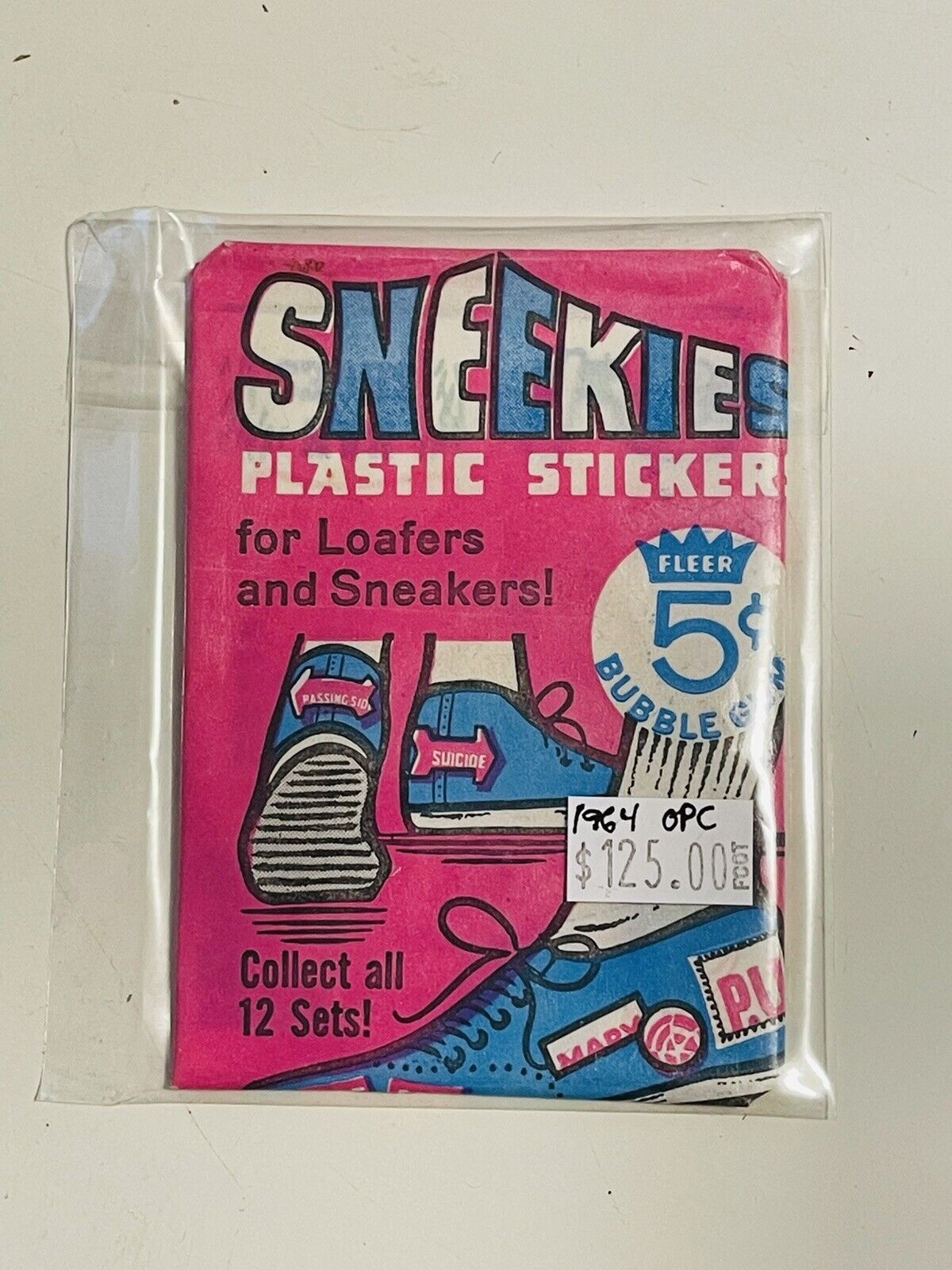 Sneakies Fleer rare Canadian version pack 1964