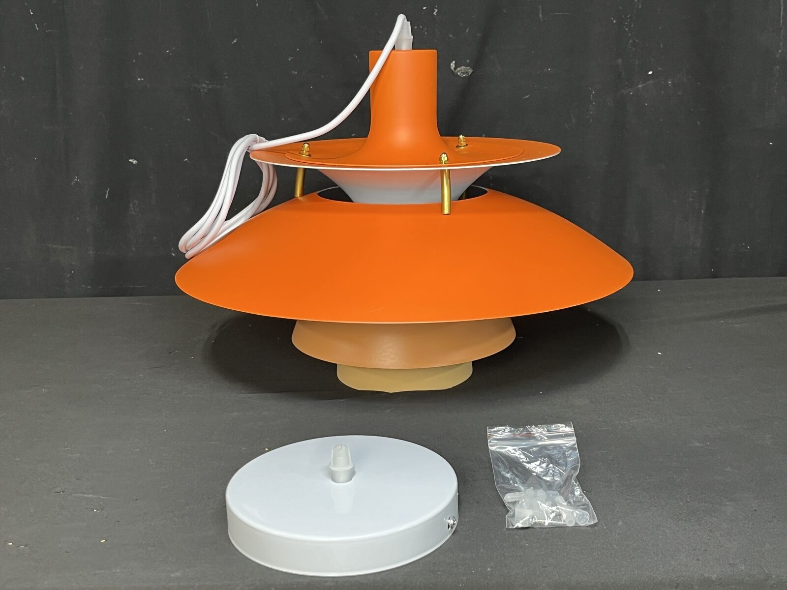 WalmHomie Mid Century Creative Art Lamp for Kitchen Island Bedroom Orange New 