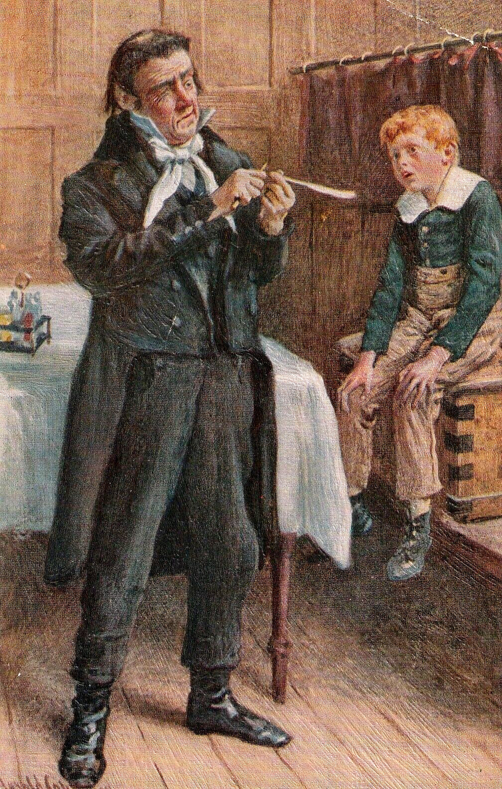 NICHOLAS NICKLEBY Antique Raphael Tuck Dickens early TEXTURED Postcard  FREE S&H