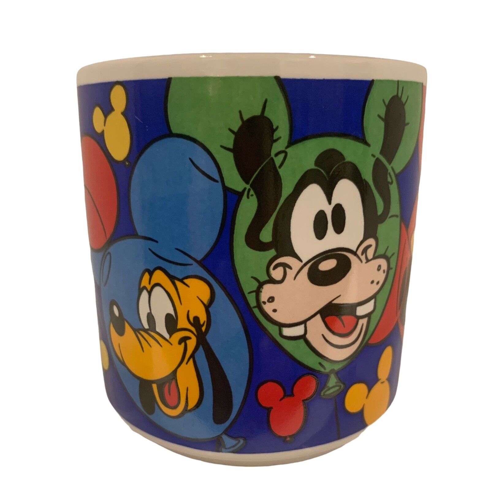 Vintage Classic Disney Character 8 Ounce Coffee Mug Cup Bright Primary Colors 