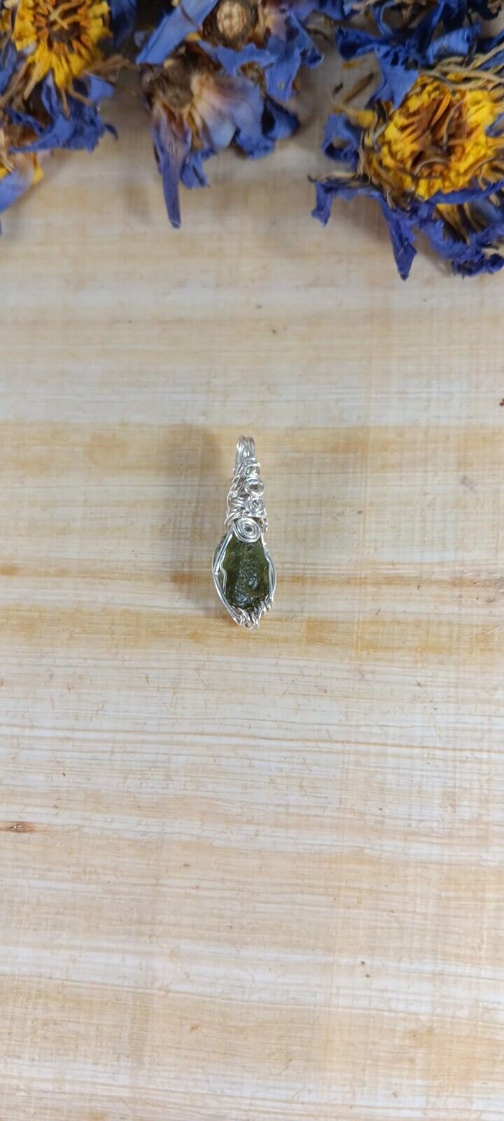 natural genuine czech moldavite pendant
