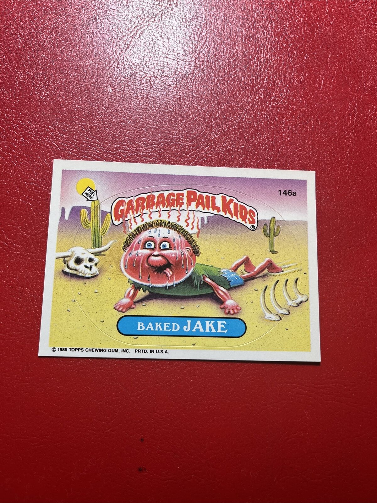 1986 Garbage Pail Kids #146a BAKED JAKE.    Box89