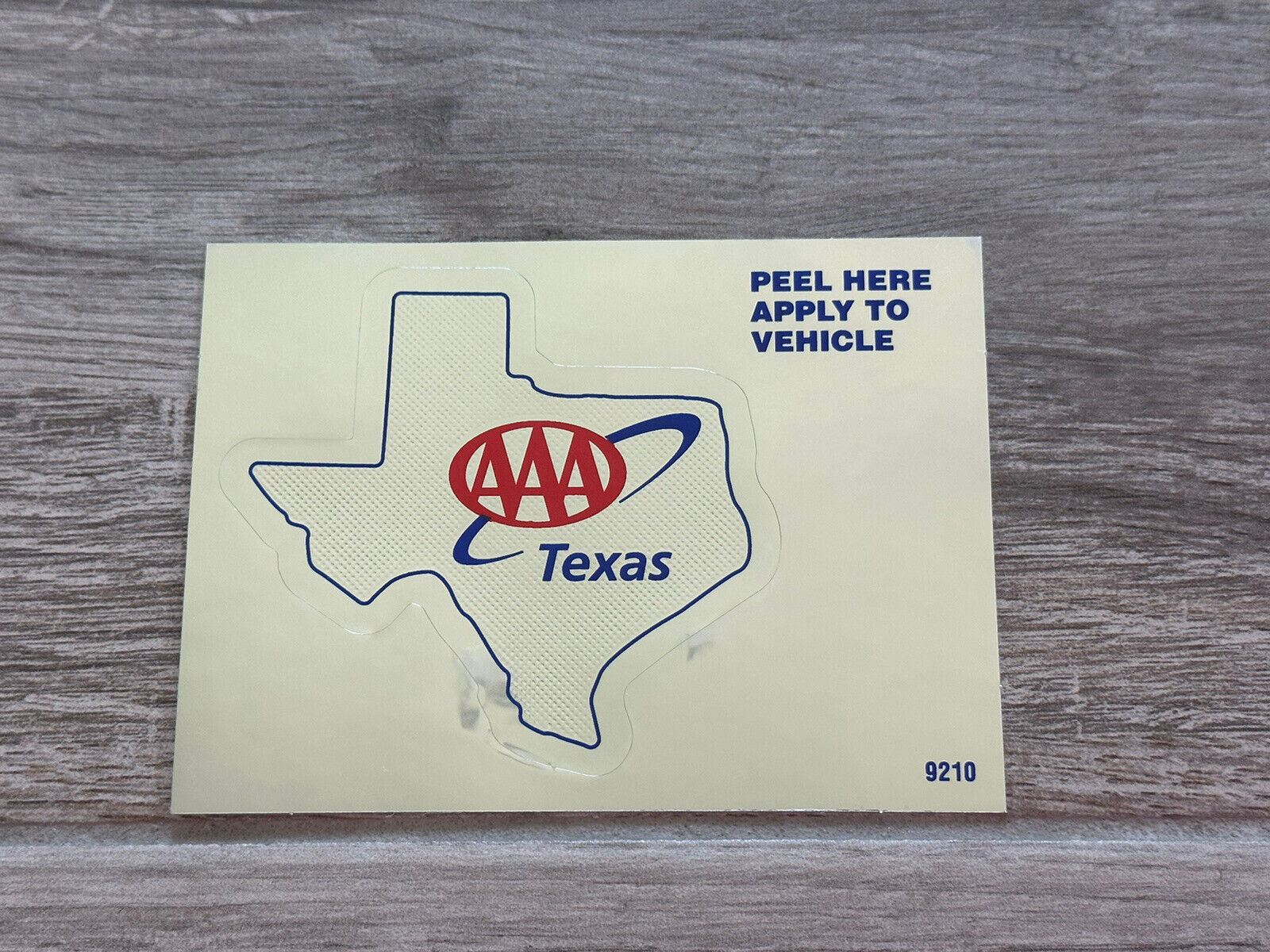 AAA • Triple A • Texas silver window decal