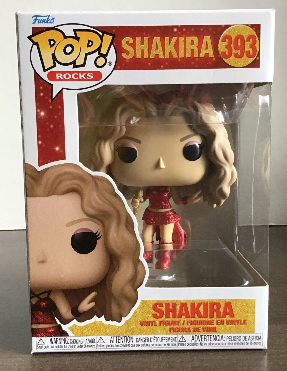 Funko Pop Rocks Shakira Super Bowl LIV Glitter Funko Pop Vinyl Figure #393