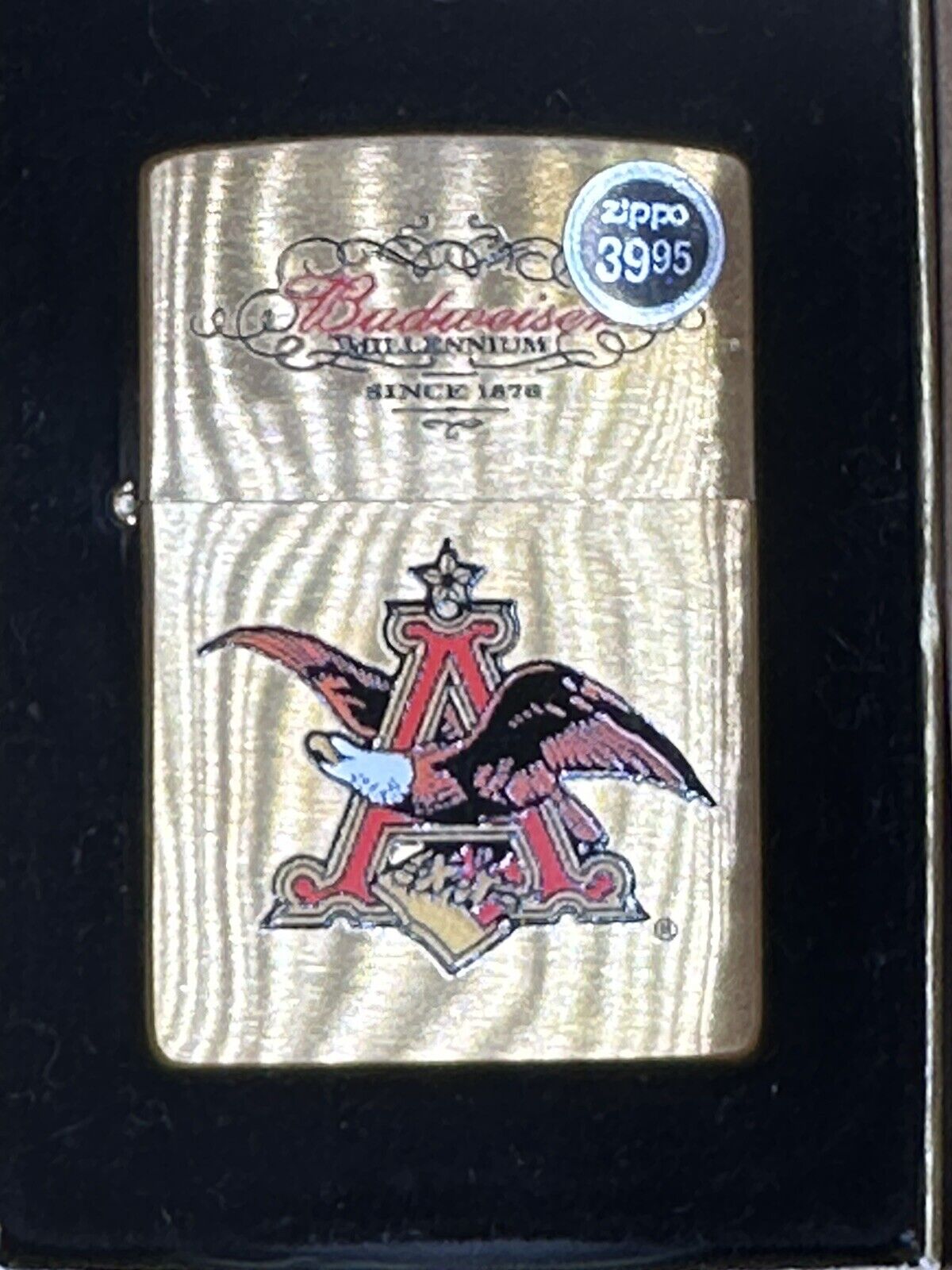 Limited Edition Budweiser Millennium Zippo Lighter NEW W/ Box Model # 204BAB.620