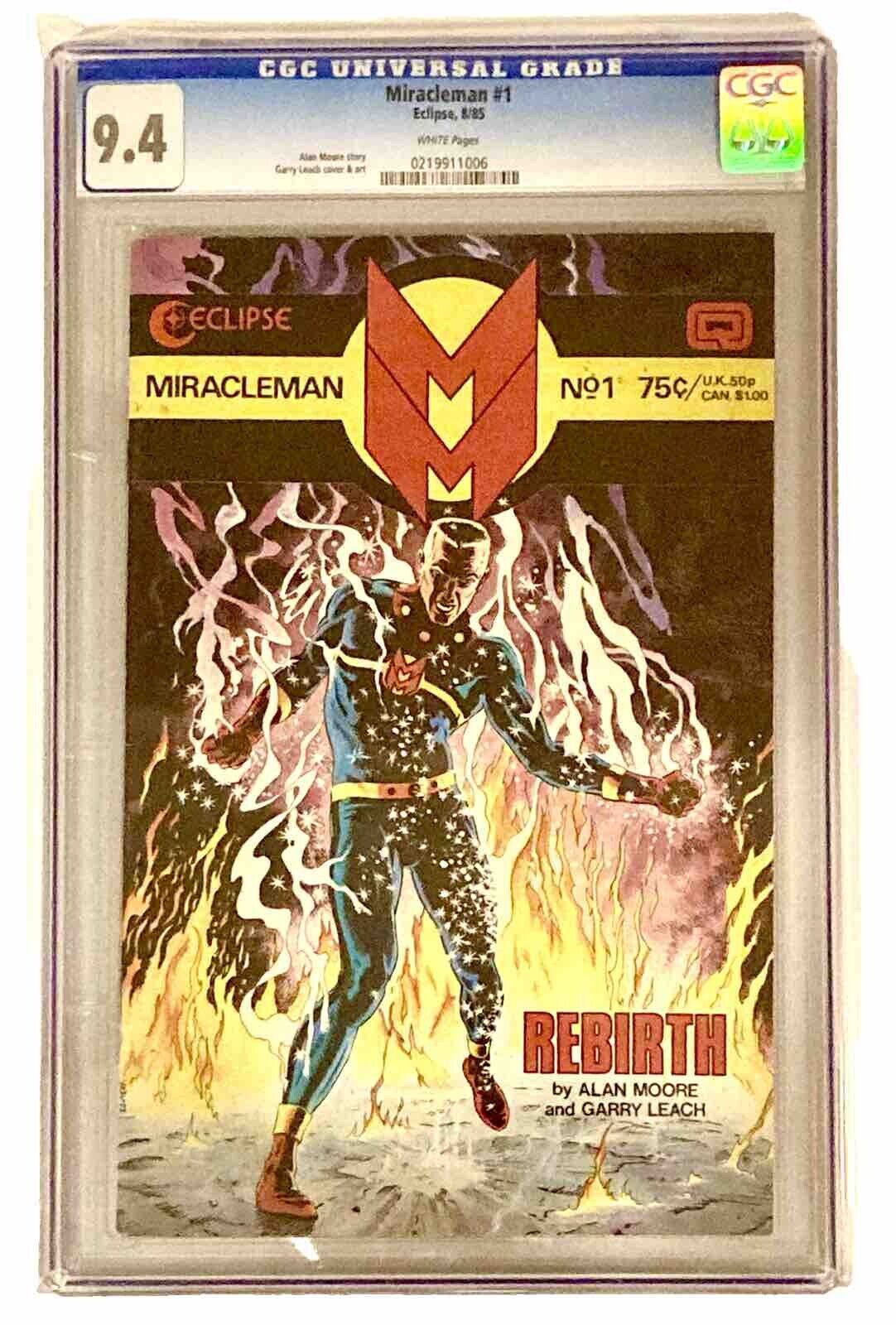 Eclipse Miracleman #1 1985 CGC 9.4 NM 🔑 Reintroduction Marvelman Rare