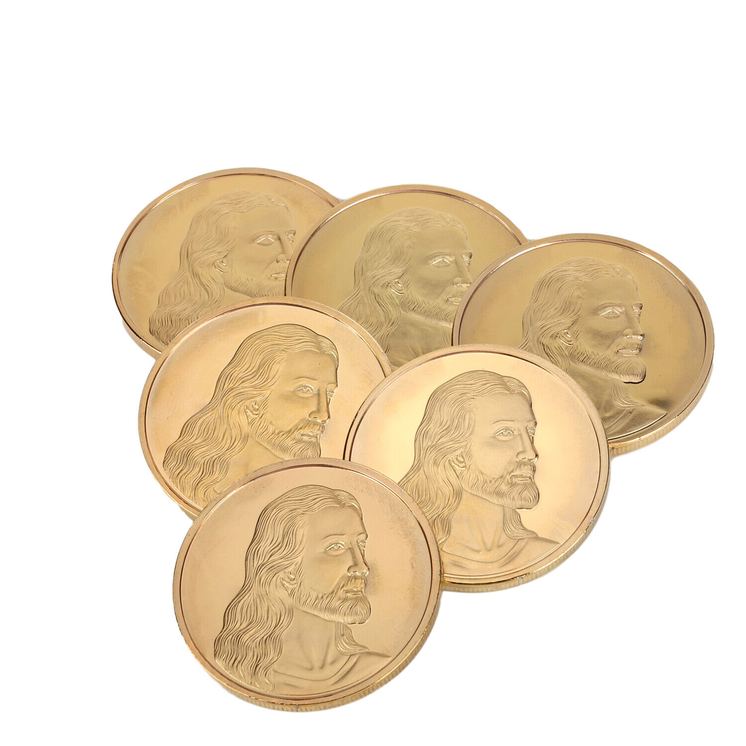 10Pcs Jesus The Last Supper Gold Plated  Coin Art Collection Coin Collectible