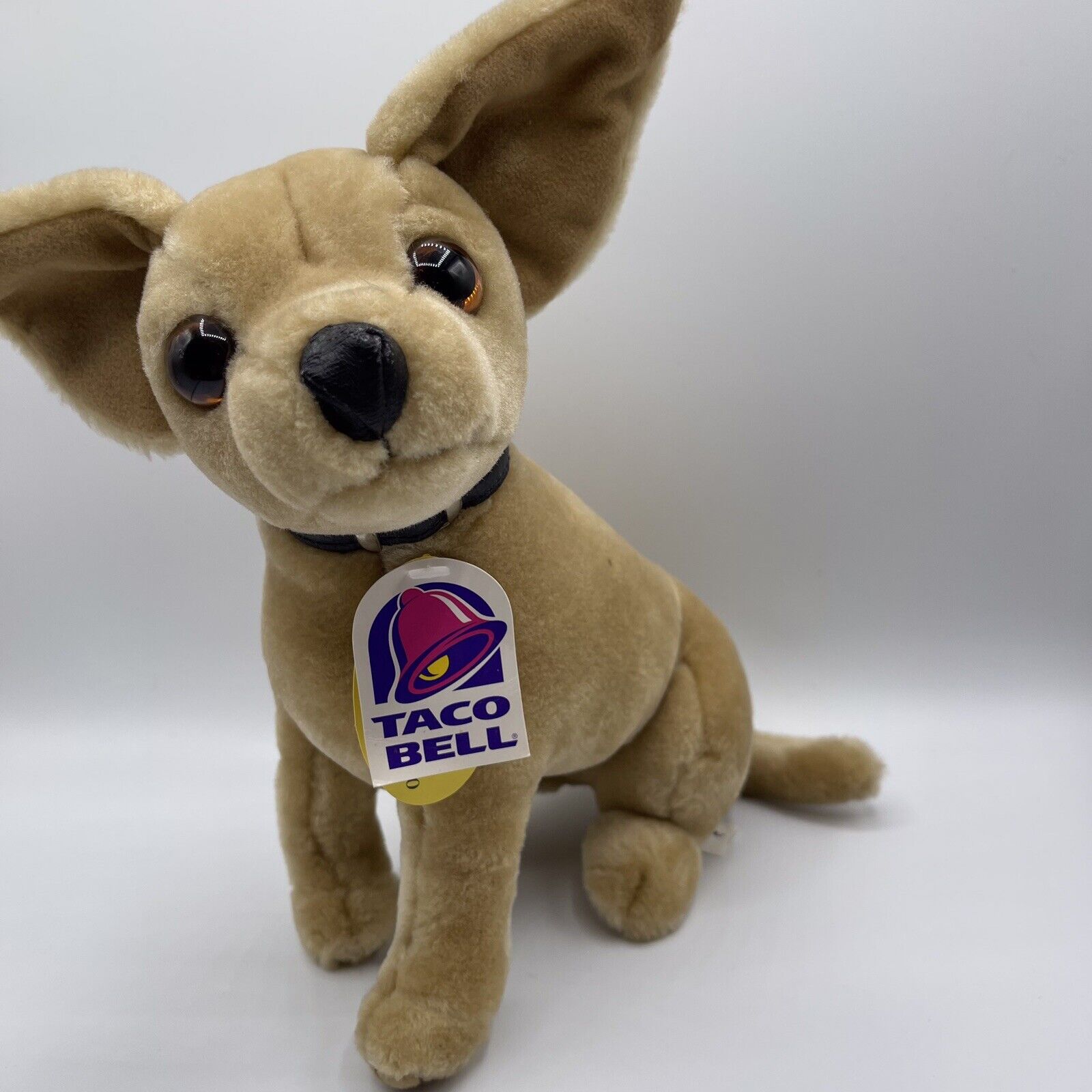 Vintage 1999 W/Tag Taco Bell Talking Chihuahua 12 Inch Plush Dog -Does Not Talk