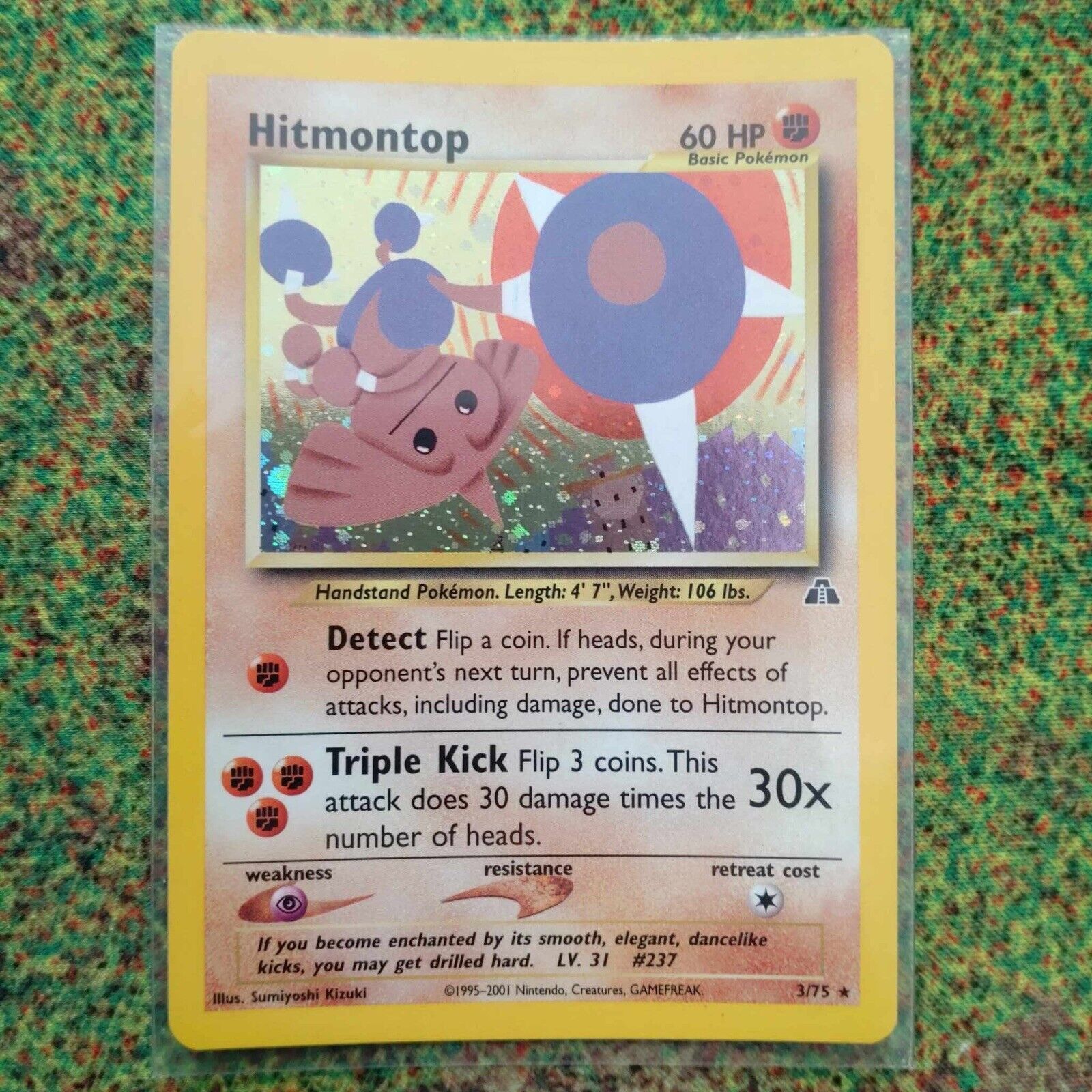 Pokémon Trading Cards Neo Discovery Set Hitmontop Mint / Near Mint 3/75