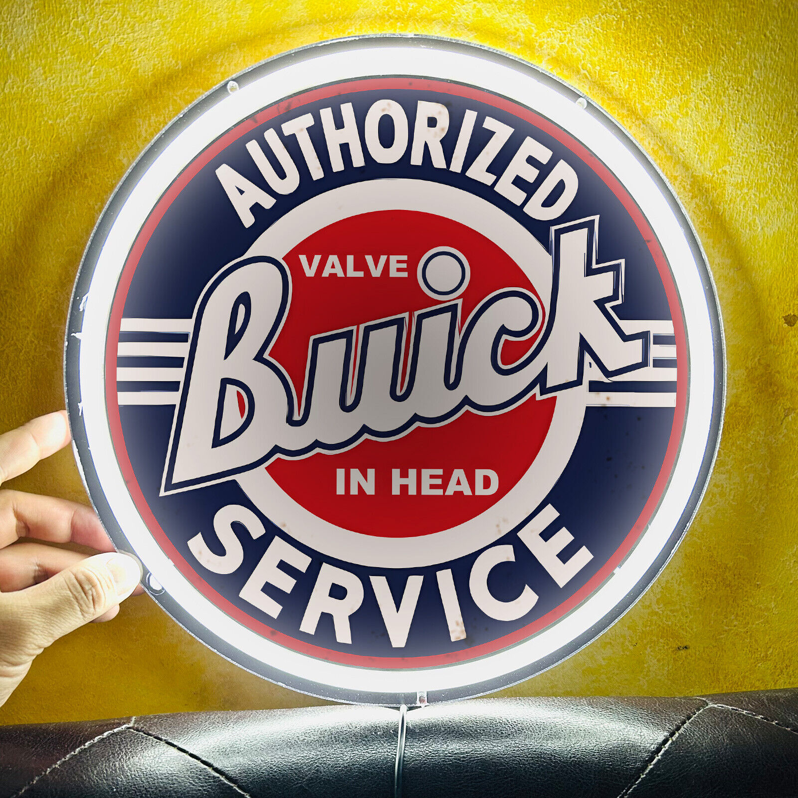 Buick Authorized Service Neon Sign Bar Party Wall Decor LED Acrylic 12\