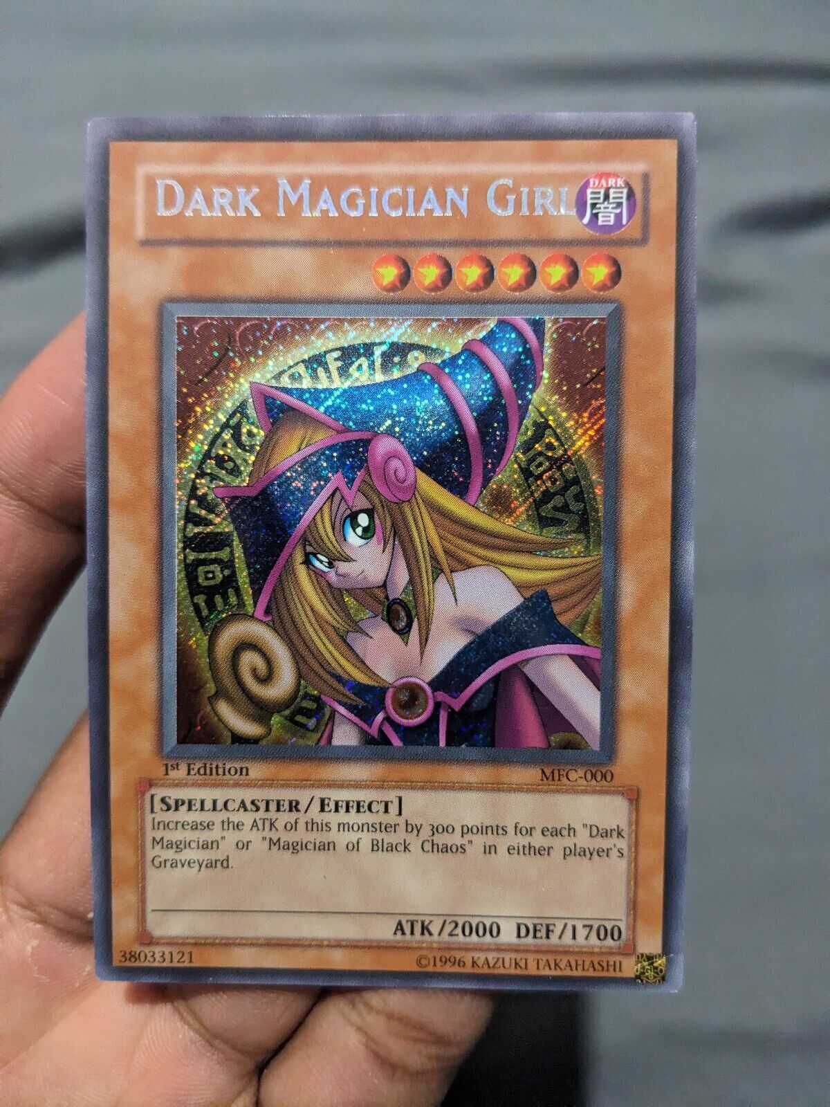 Yu-Gi-Oh Dark Magician Girl MFC-000 Secret Rare 1st edition NM/Ex