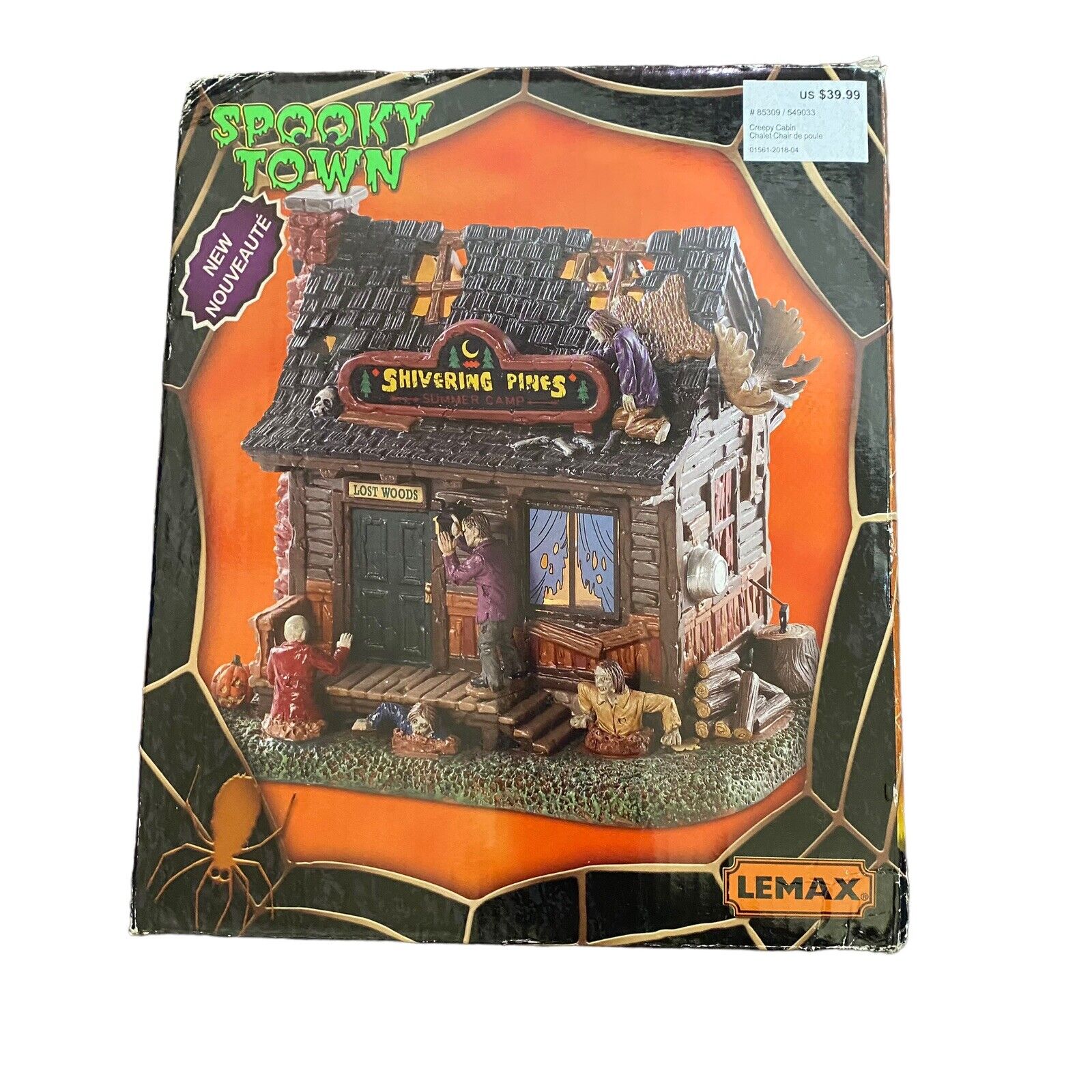 Lemax Spooky Town - Shivering Pines - Halloween Porcelain Lighted House 2018