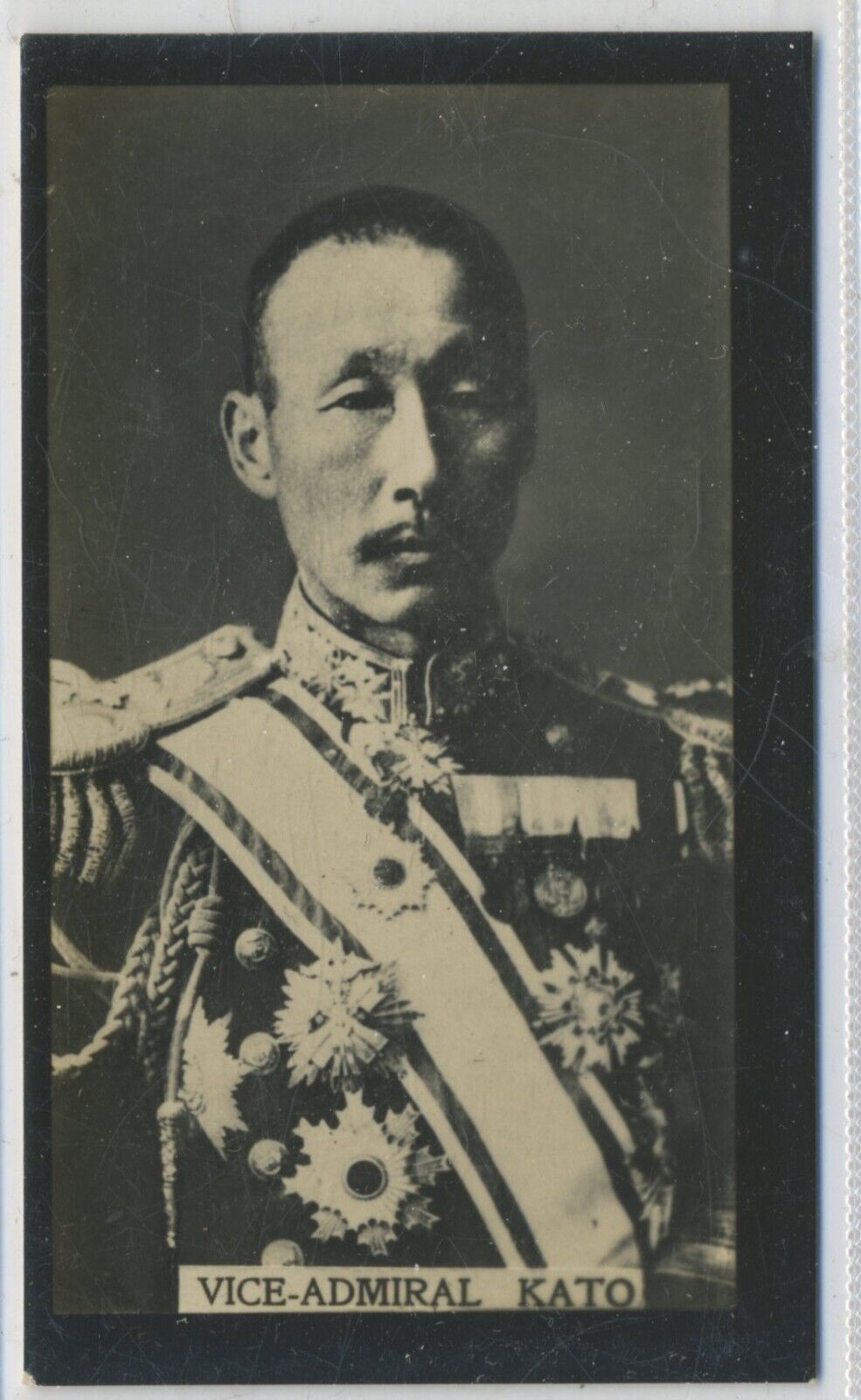 Vice Admiral Kato Real Photo WW1 Trade Card 1916 Drapkin & Co London C4