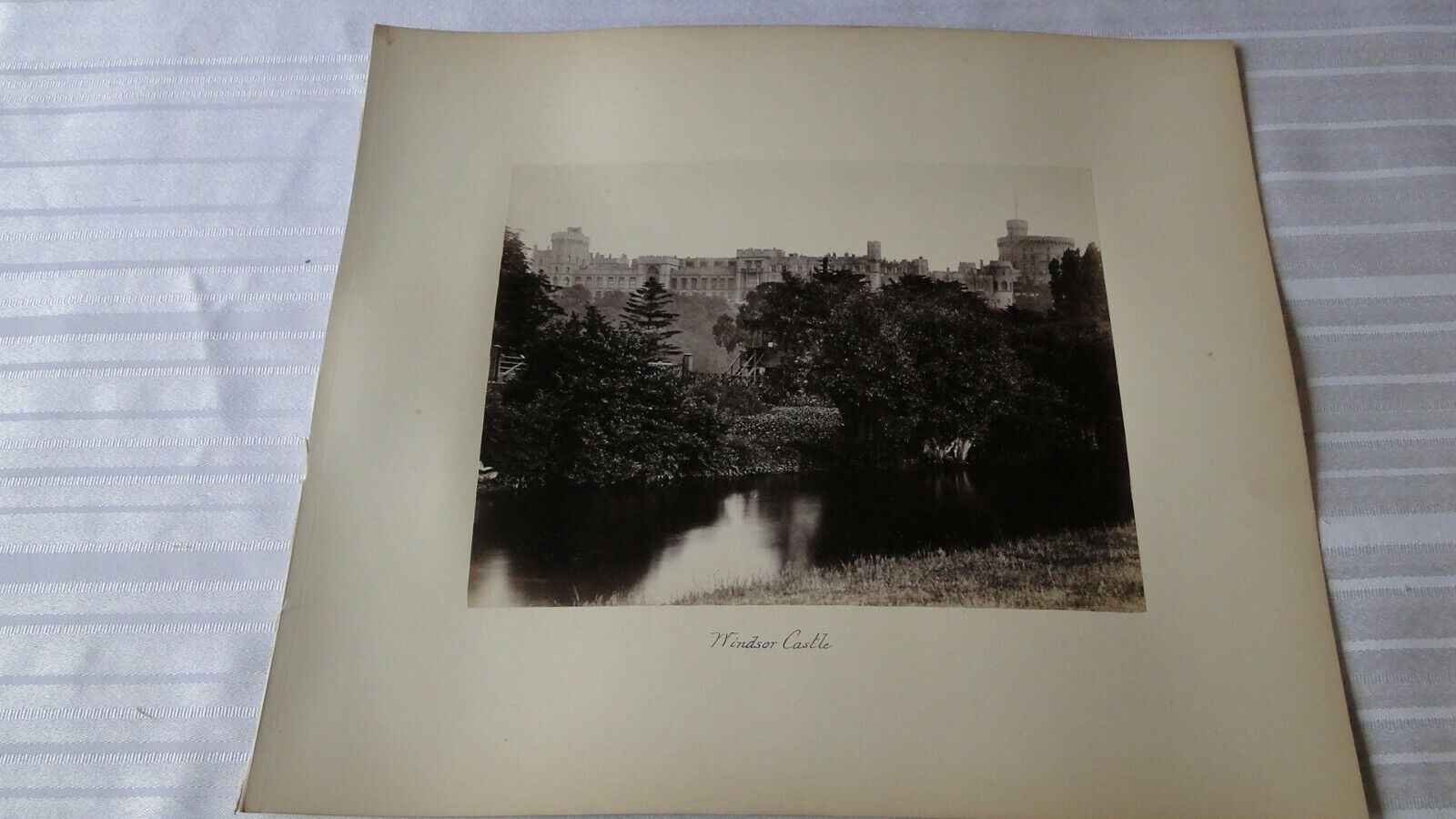 Vintage 19th Century British Albumen Photo Windsor Castle 