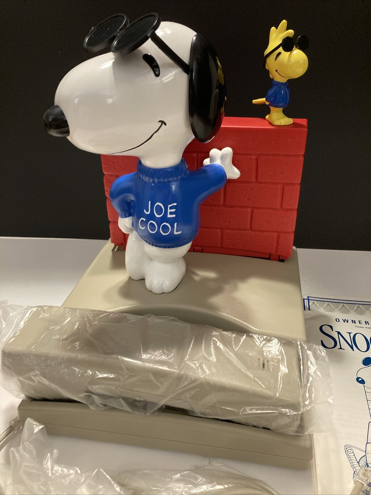 Vintage Snoopy Joe Cool & Woodstock Peanuts Phone SLK-291 W/ Box from Seika