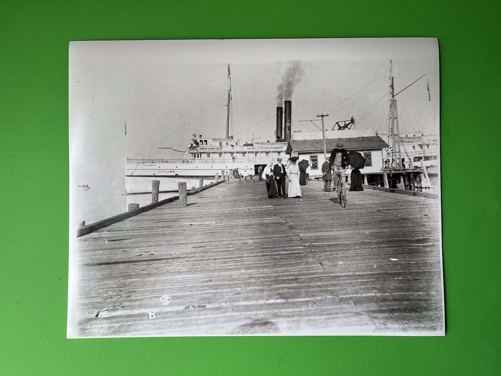 Steamship LARCHMONT - JOY LINE - 16” X 20” Silver Gelatin Photograph