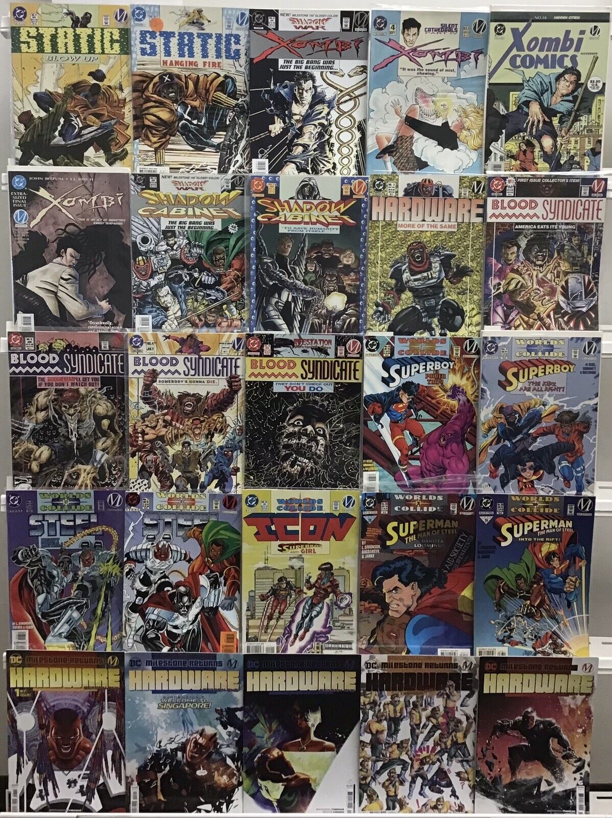 DC Milestone - Static, Superman, Hardware, Xombi - Comic Book Lot Of 25