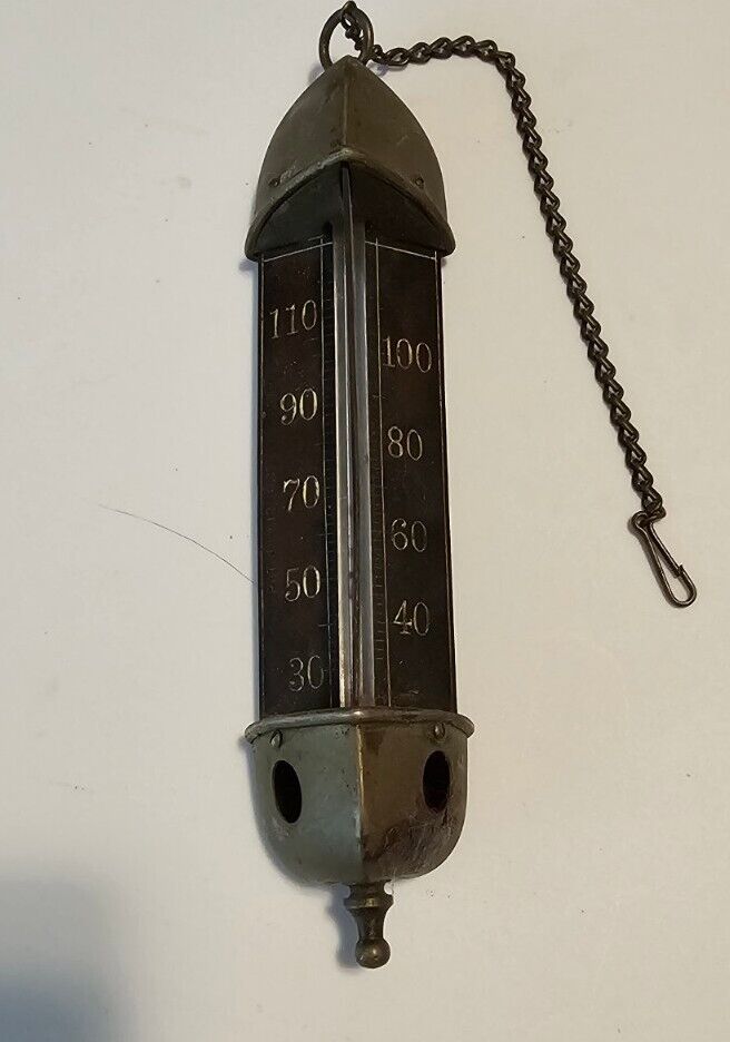 vintage hanging thermometer