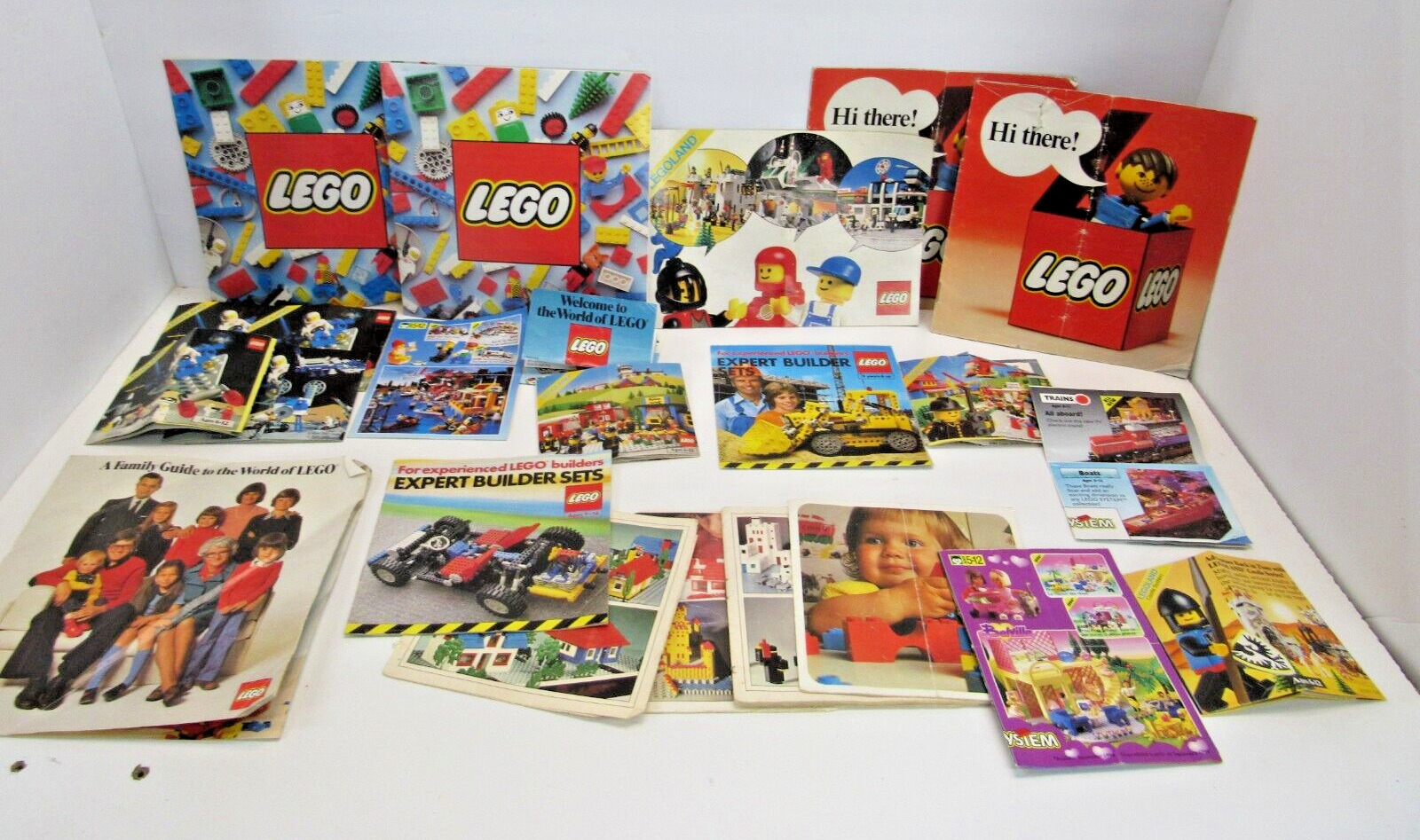 Vintage Lego Toy Advertisement Pamphlet Instruction Manuals #FK-1