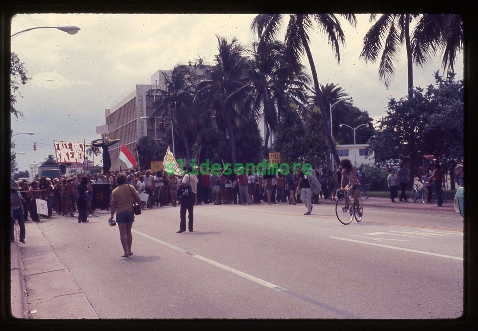 1972 Orig. Slide - Protests at Democratic Convention \