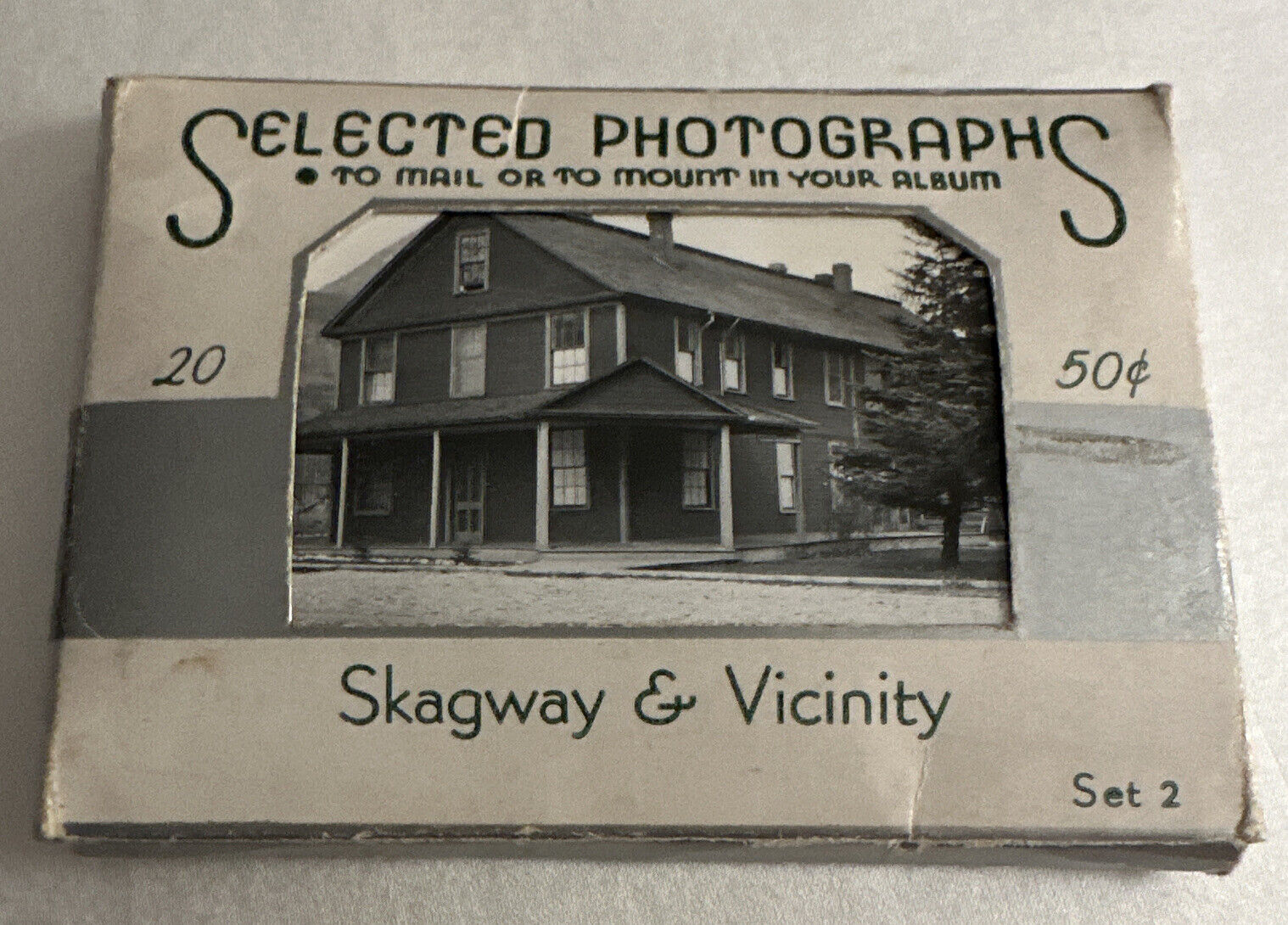 Vintage B & W Skagway Alaska & Vicinity Souvenir Mini Postcard Pack 20 Pictures