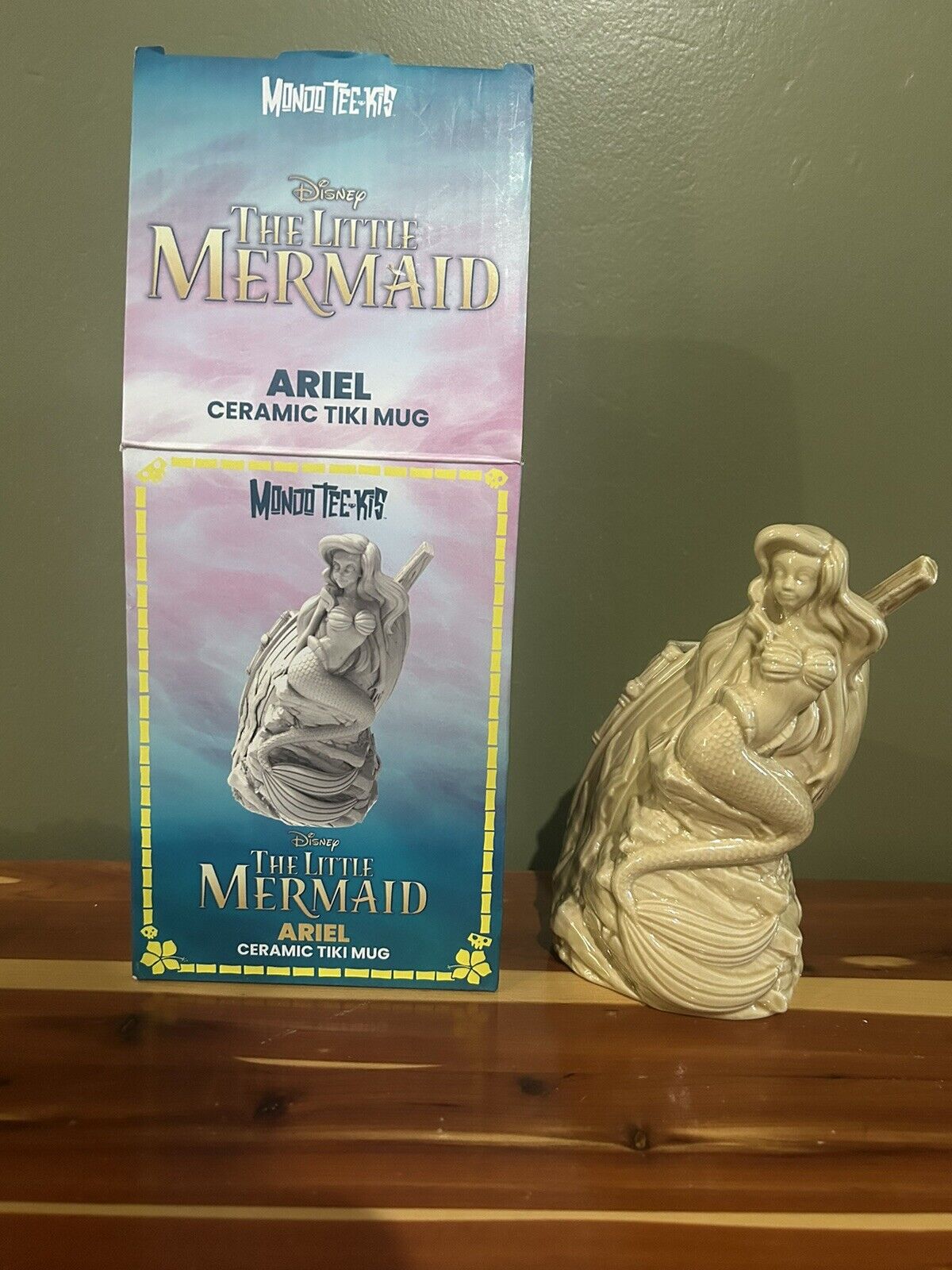Mondo Tee-Kis Disney \'The Little Mermaid\' Ariel Ceramic Tiki Mug Sand Color