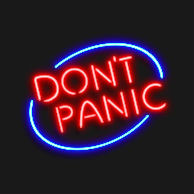 Don\'t Panic Neon Light Sign 20\