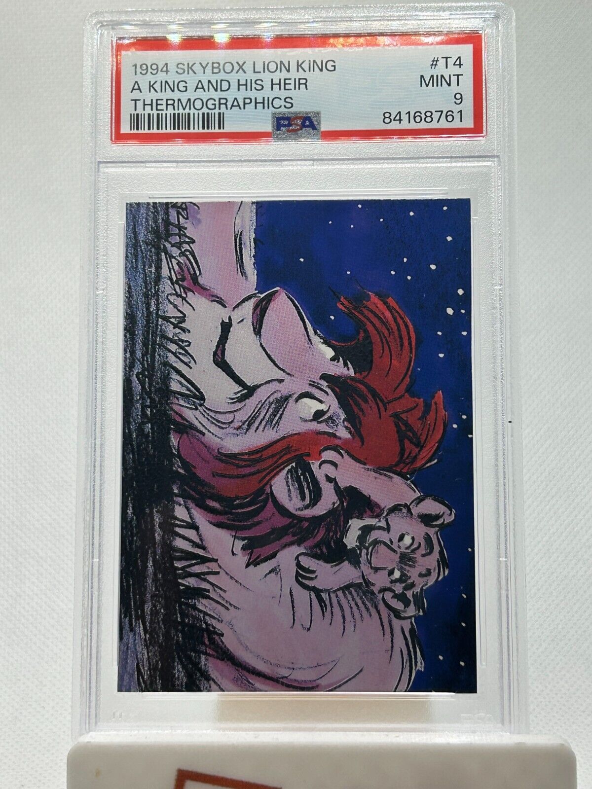 1994 SkyBox The Lion King: Series 2 #T4 PSA 9 Thermographic Card SP