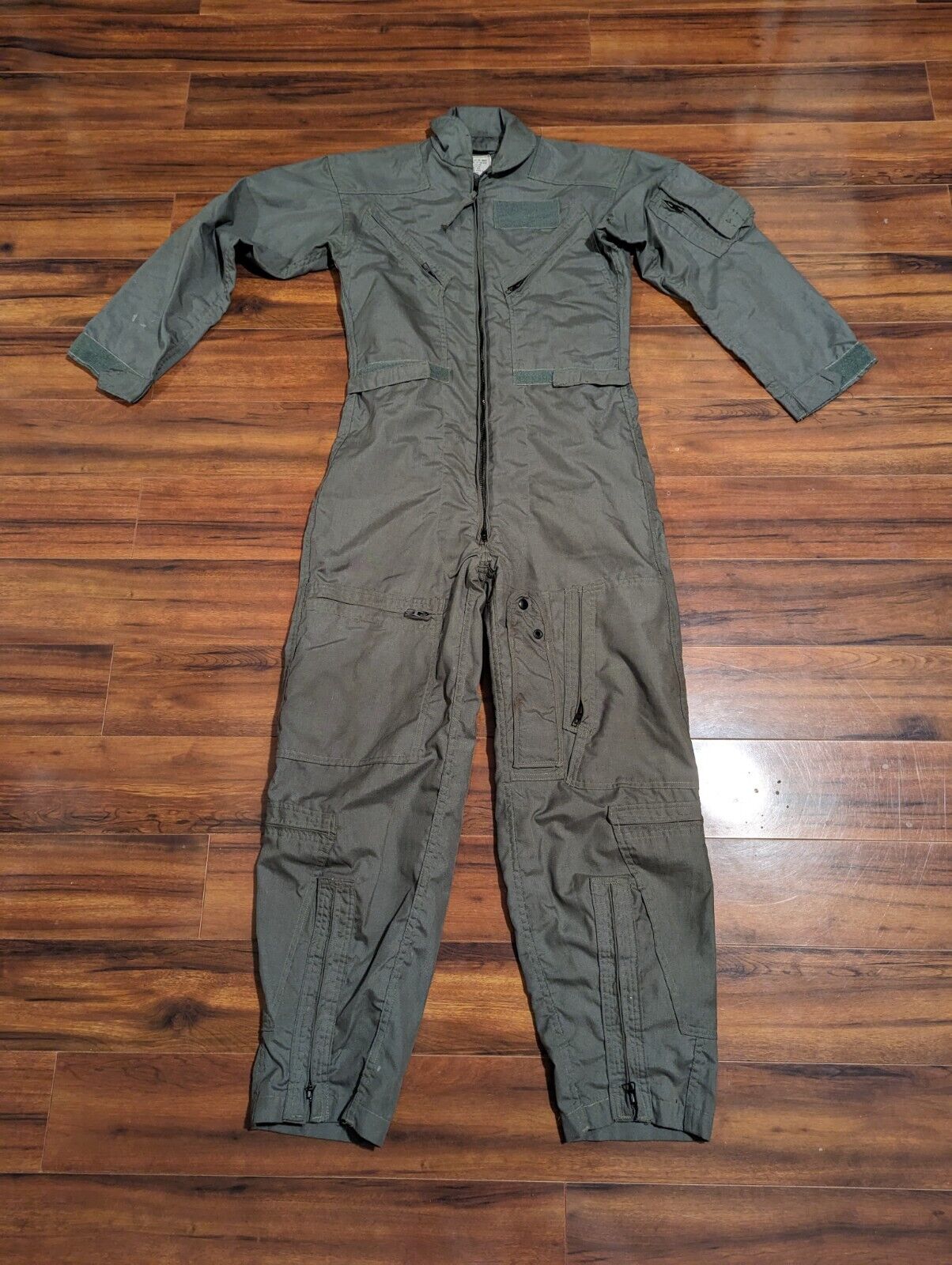 Military Flyers Mens 36S Coveralls CWU-27P Flight Suit Sage Green Air Force Army