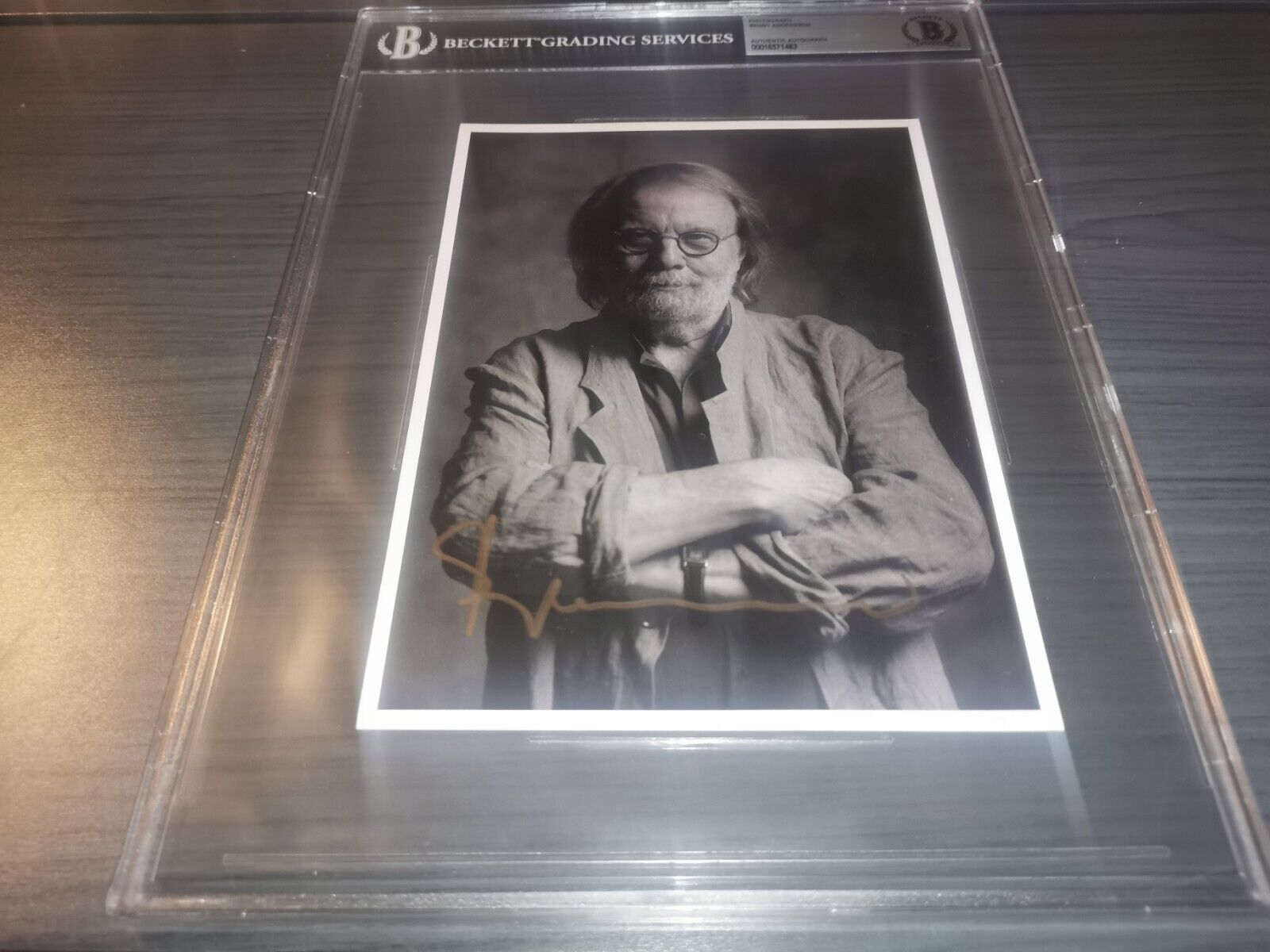 Benny Andersson hand signed autograph Abba Postcard Beckett Authentication COA