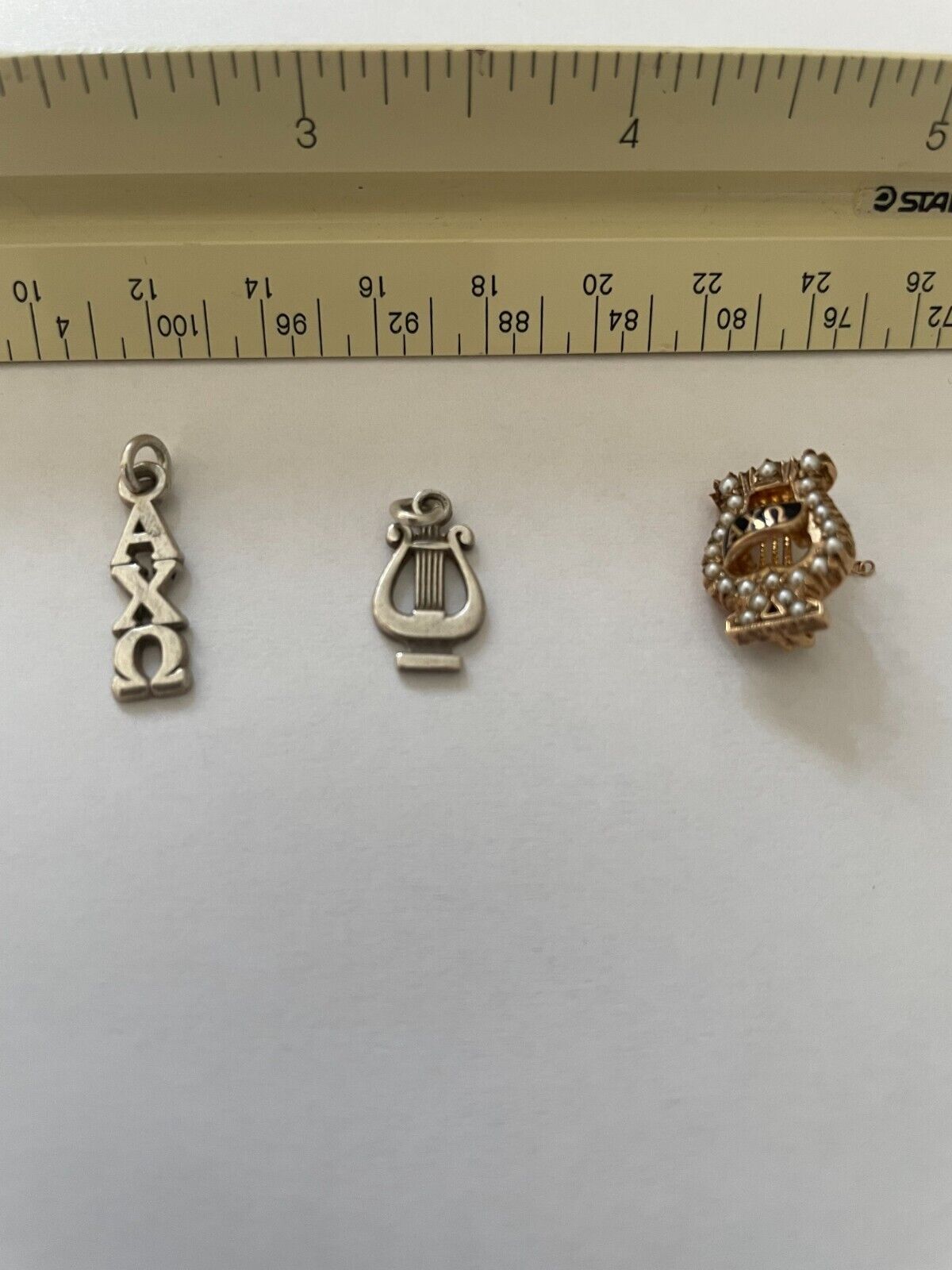 Alpha Chi Omega Vintage Pin and Charms