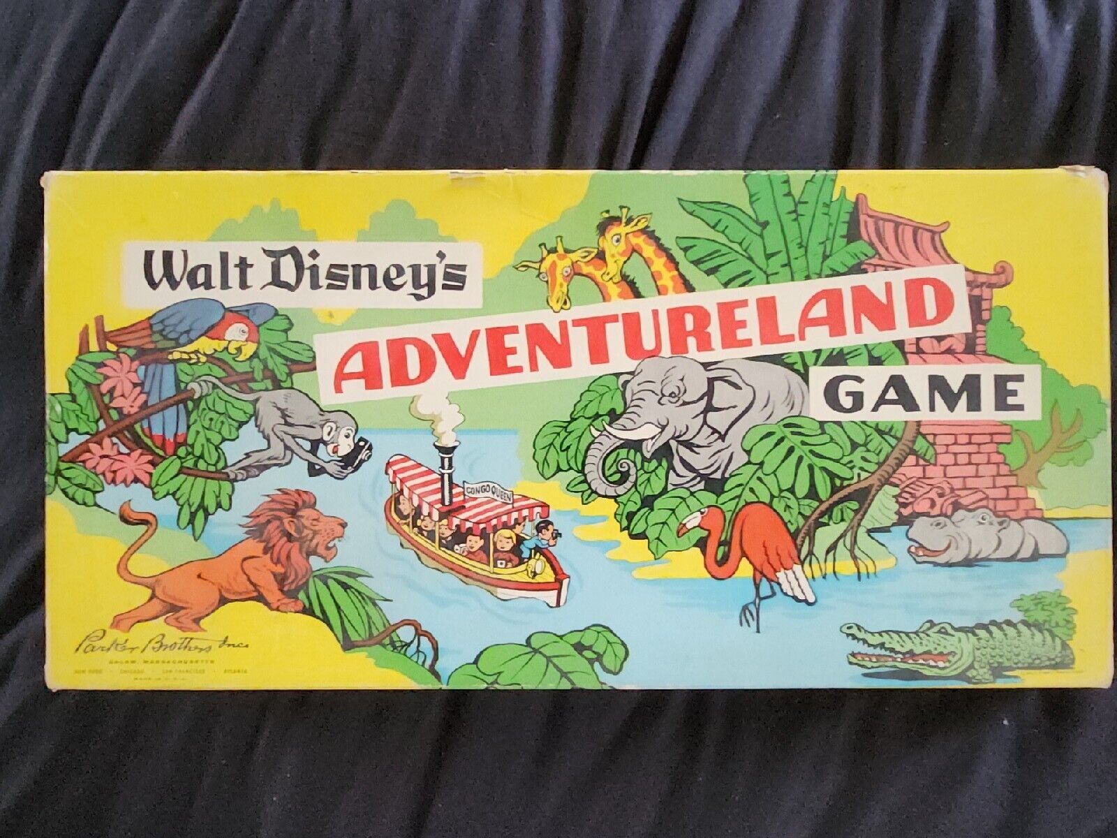 ORIGINAL 1956 Walt Disney's Adventureland Game Vintage Board Game NOT RE-ISSUE 