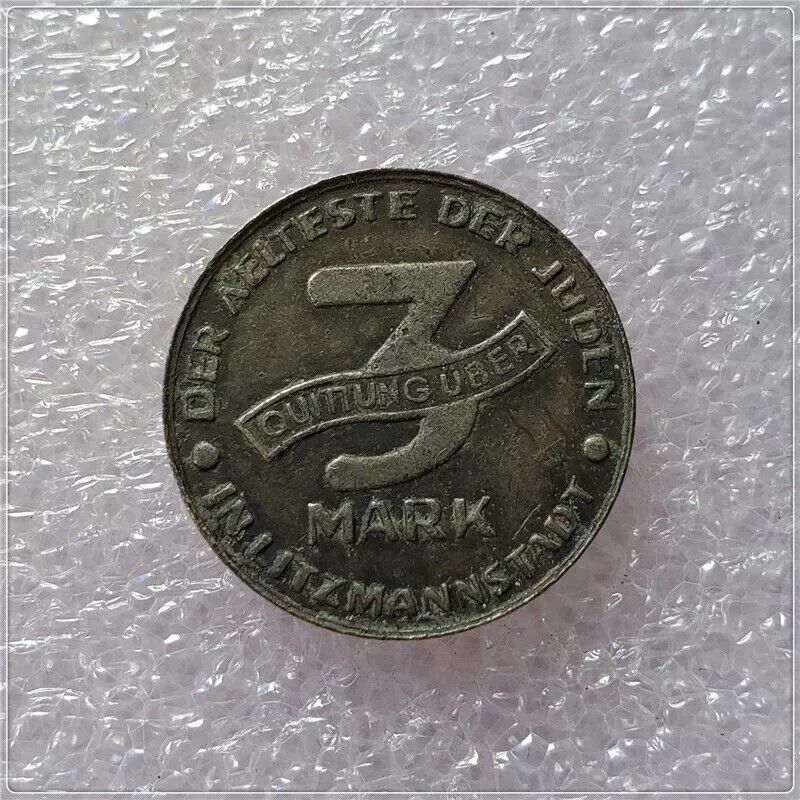 GERMAN  WW2 -  Ghetto Coin  -1943 -  3 Mark