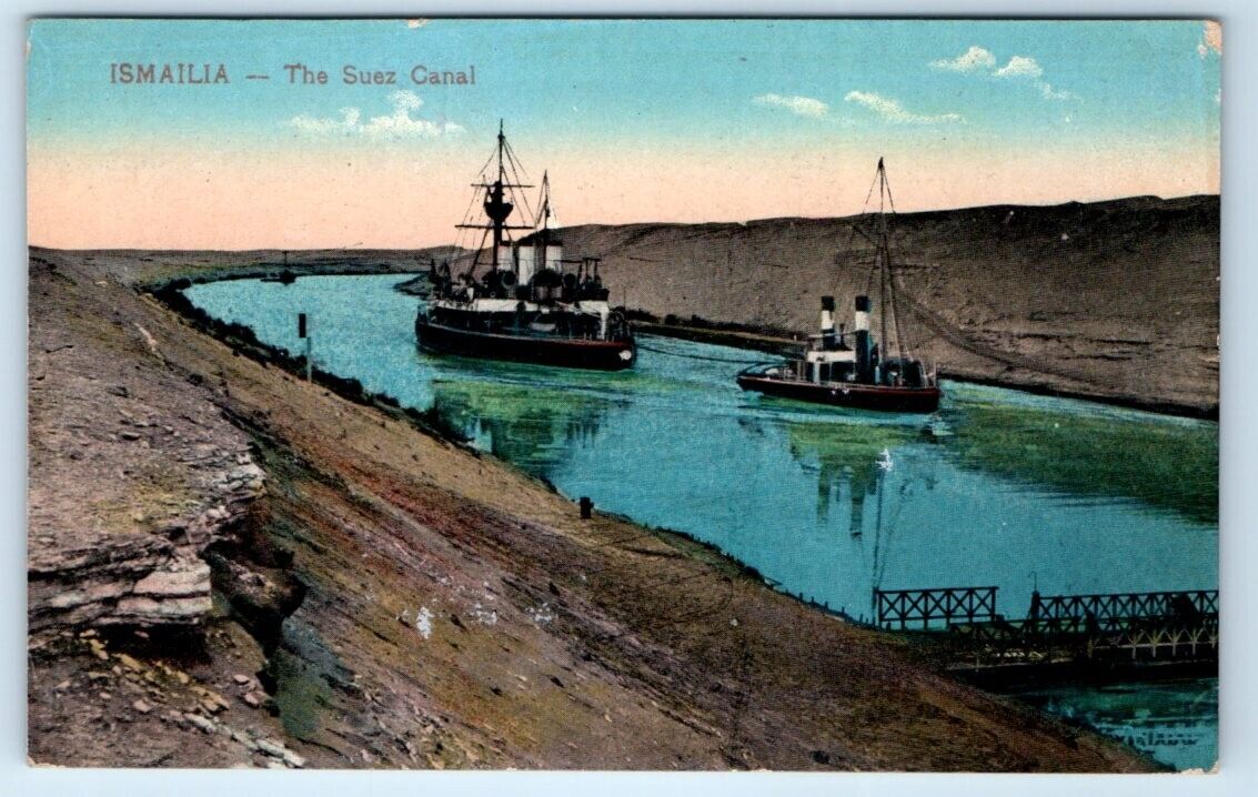 ISMAILIA The Suez Canal EGYPT Postcard