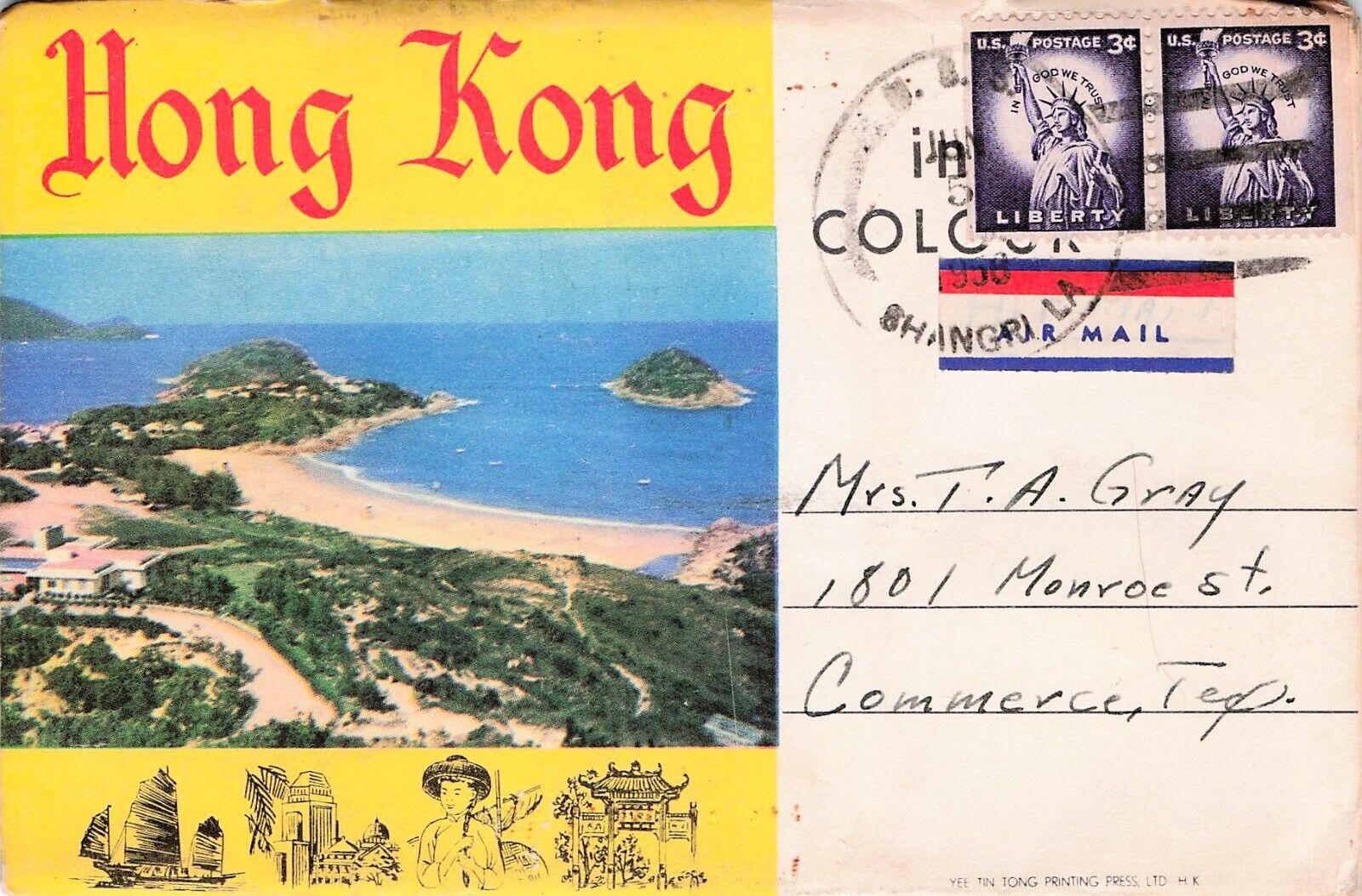 Hong Kong China Folder Album Postcards SS Shangri-La Vietnam War Military Ship