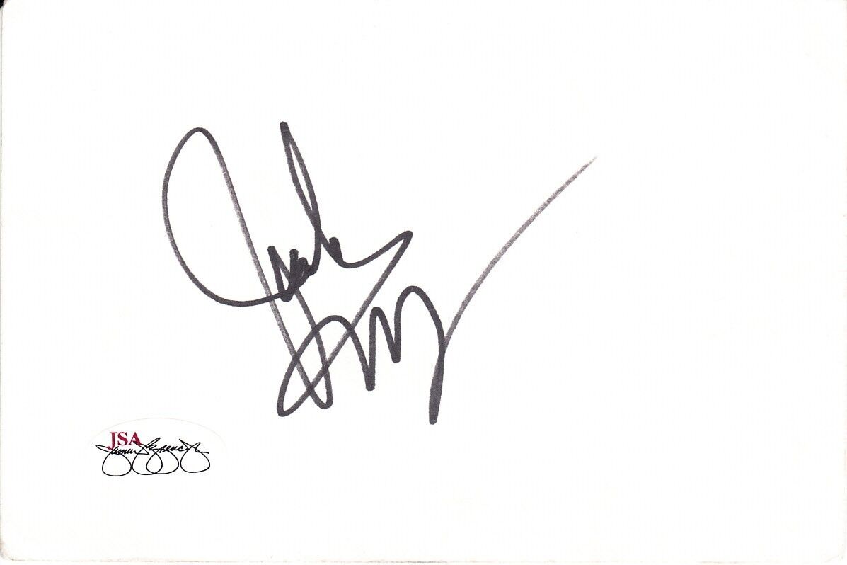 Jack Wagner autographed signed autograph 4x6 index card JSA General Hospital