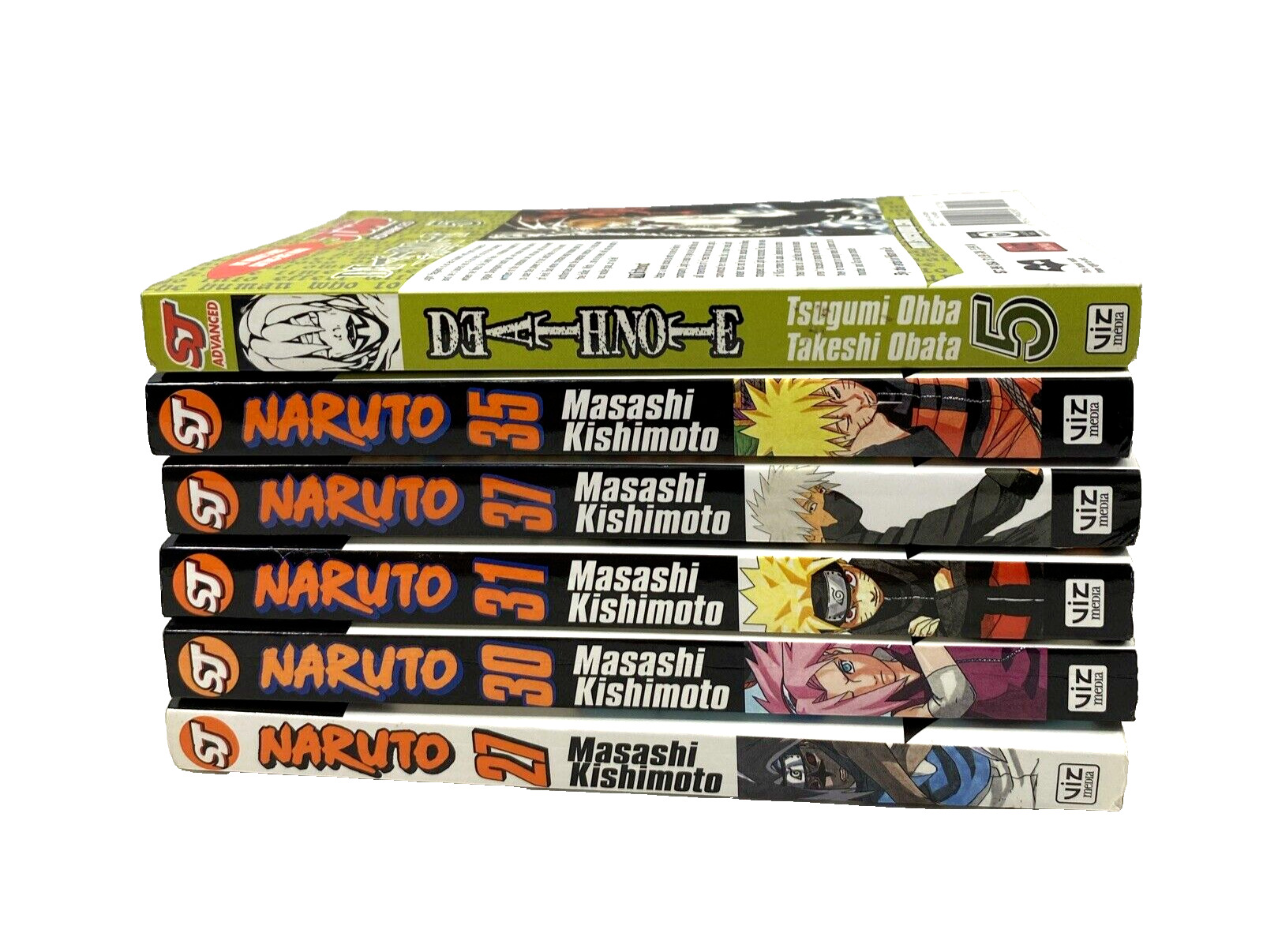 Shonen Jump Naruto Manga Issues 27 30 31 35 37 Paperback Books Death Note 5