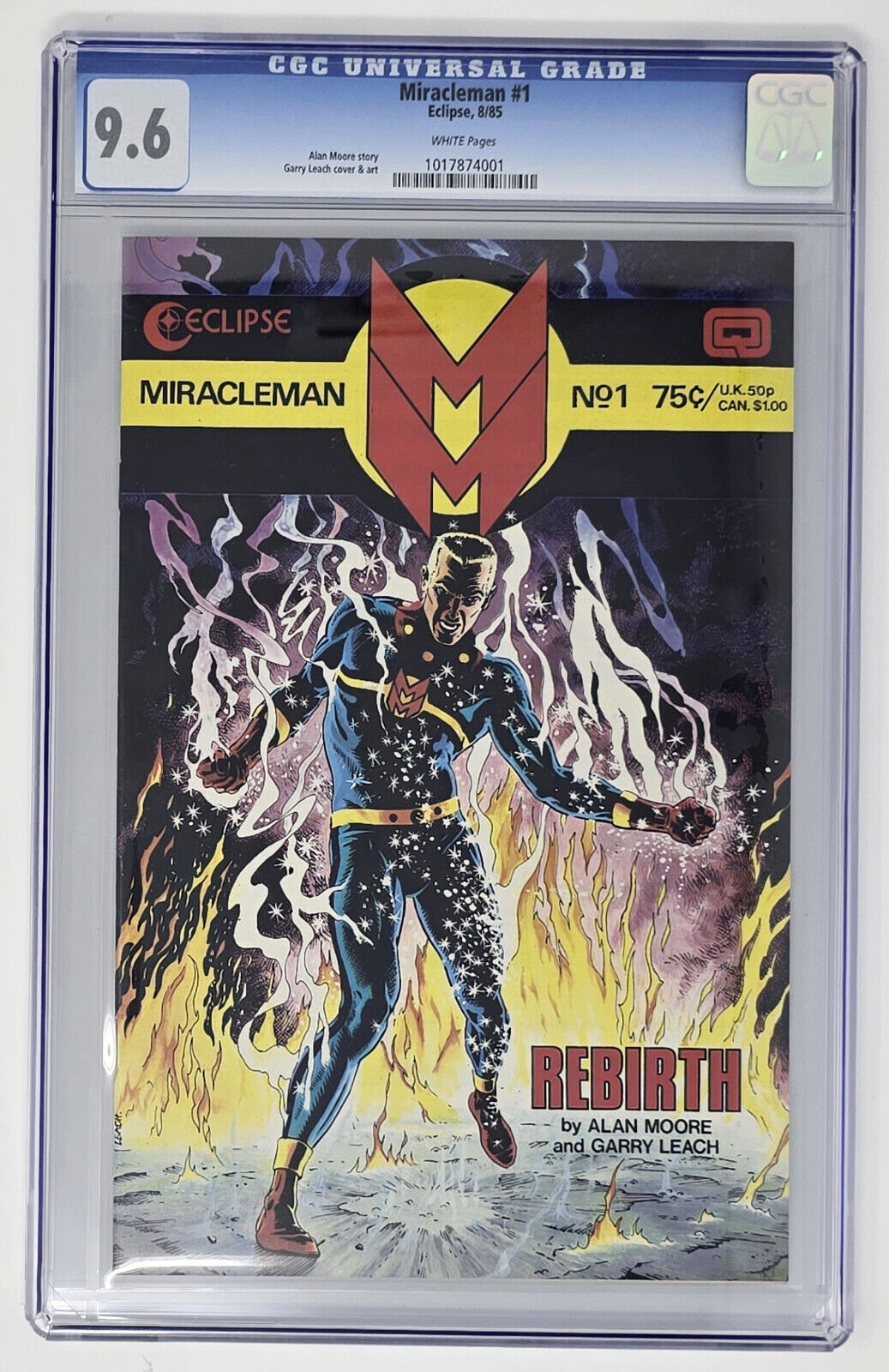 Miracleman #1 CGC 9.6 NM (1985) Eclipse Comics Alan Moore (old CGC holder)