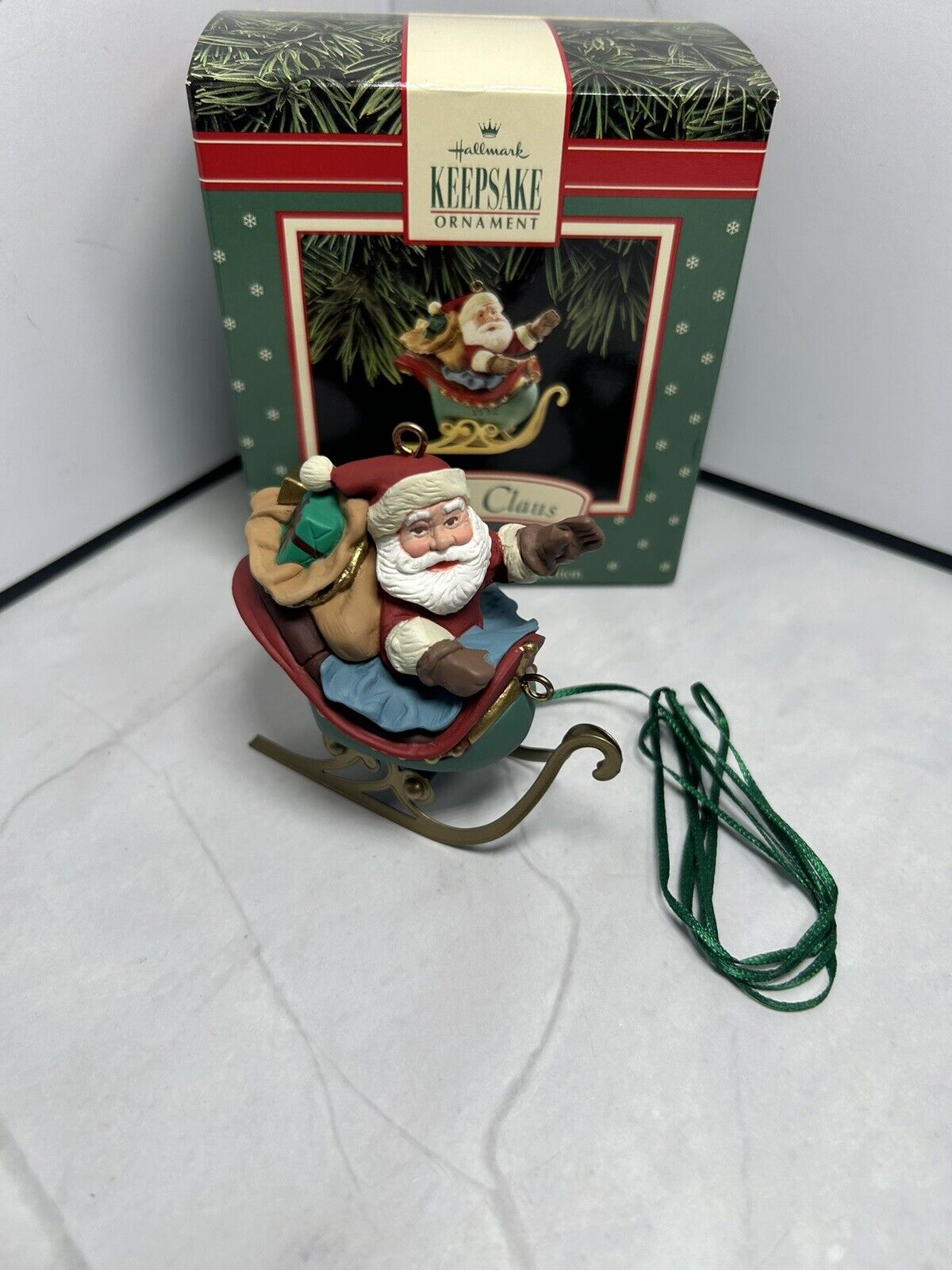 1992 Santa Claus Ornament - Fifth Of Five In His Reindeer - Hallmark Keepsake