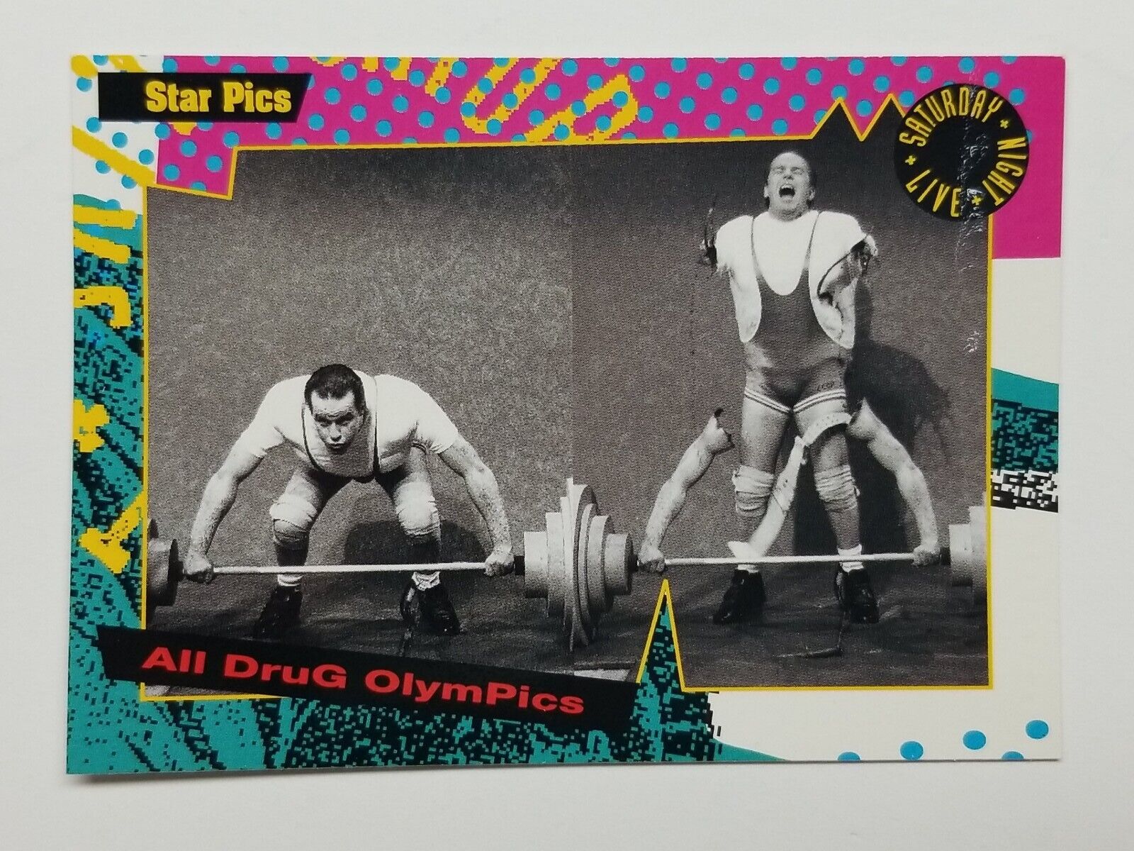 Phil Hartman SNL Card 1992 Saturday Night Live Star Pics # 46 All Drug Olympics