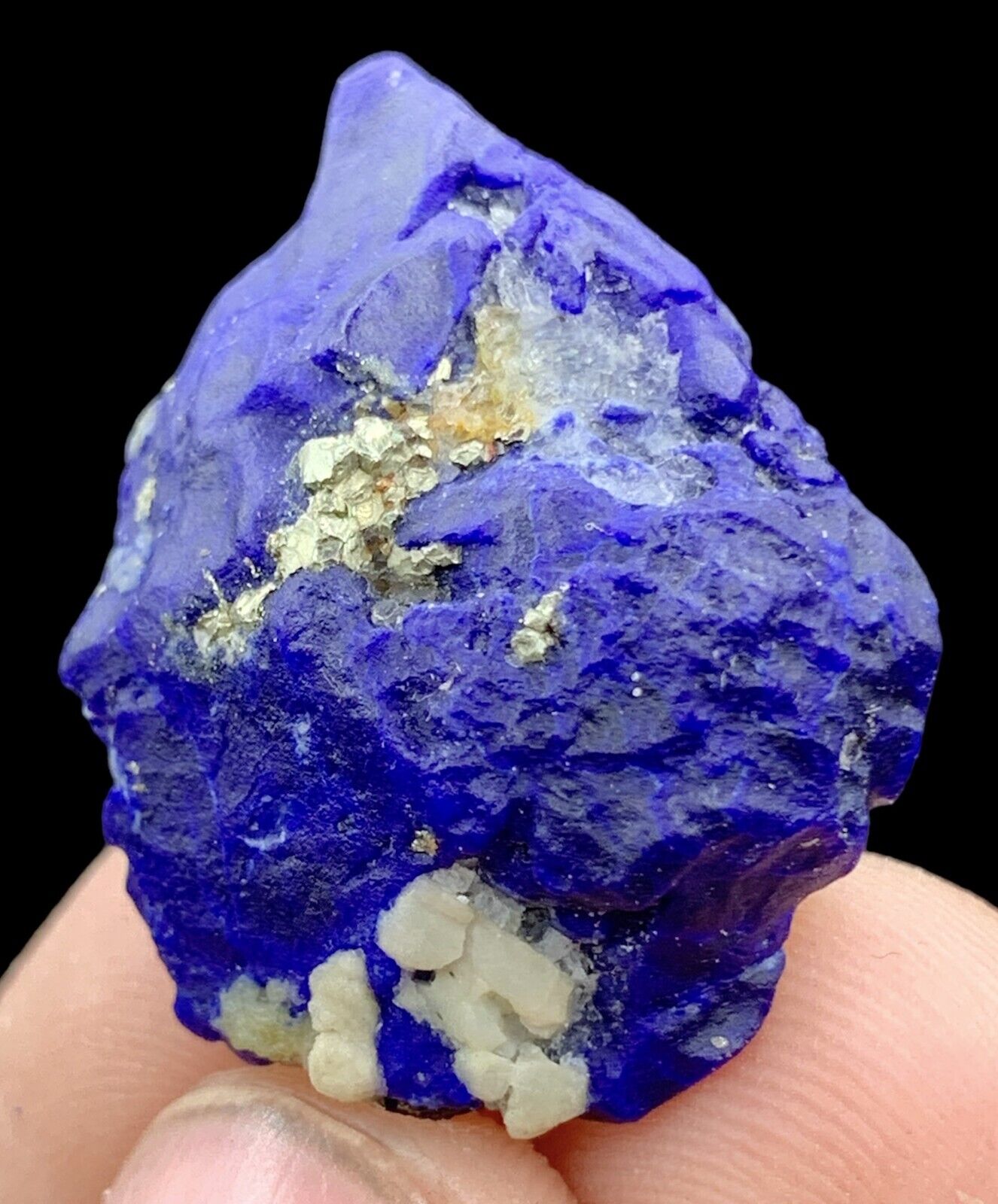 46 Cats Beautiful Natural Rare Deep Blue Lazurite  With Pyrite Specimen- AFG